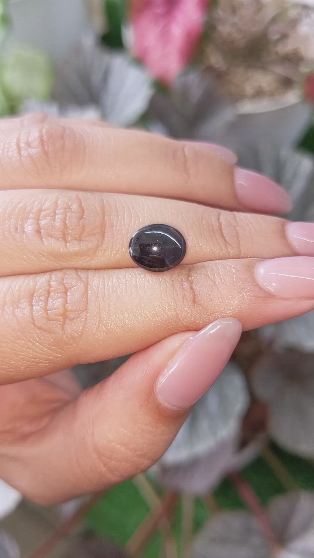 3.76 Ct. Purple Star Spinel from Ceylon (Sri Lanka) Size Video