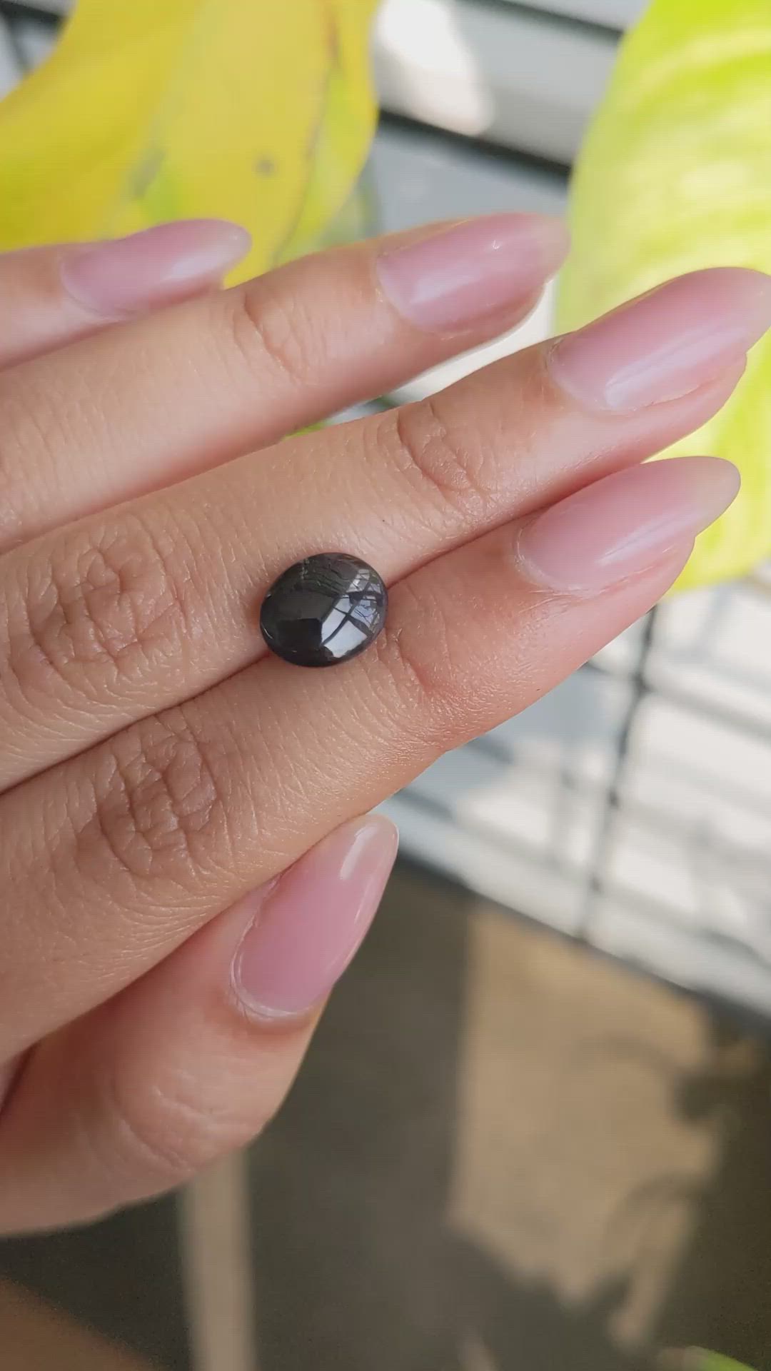3.76 Ct. Purple Star Spinel from Ceylon (Sri Lanka) Size Video