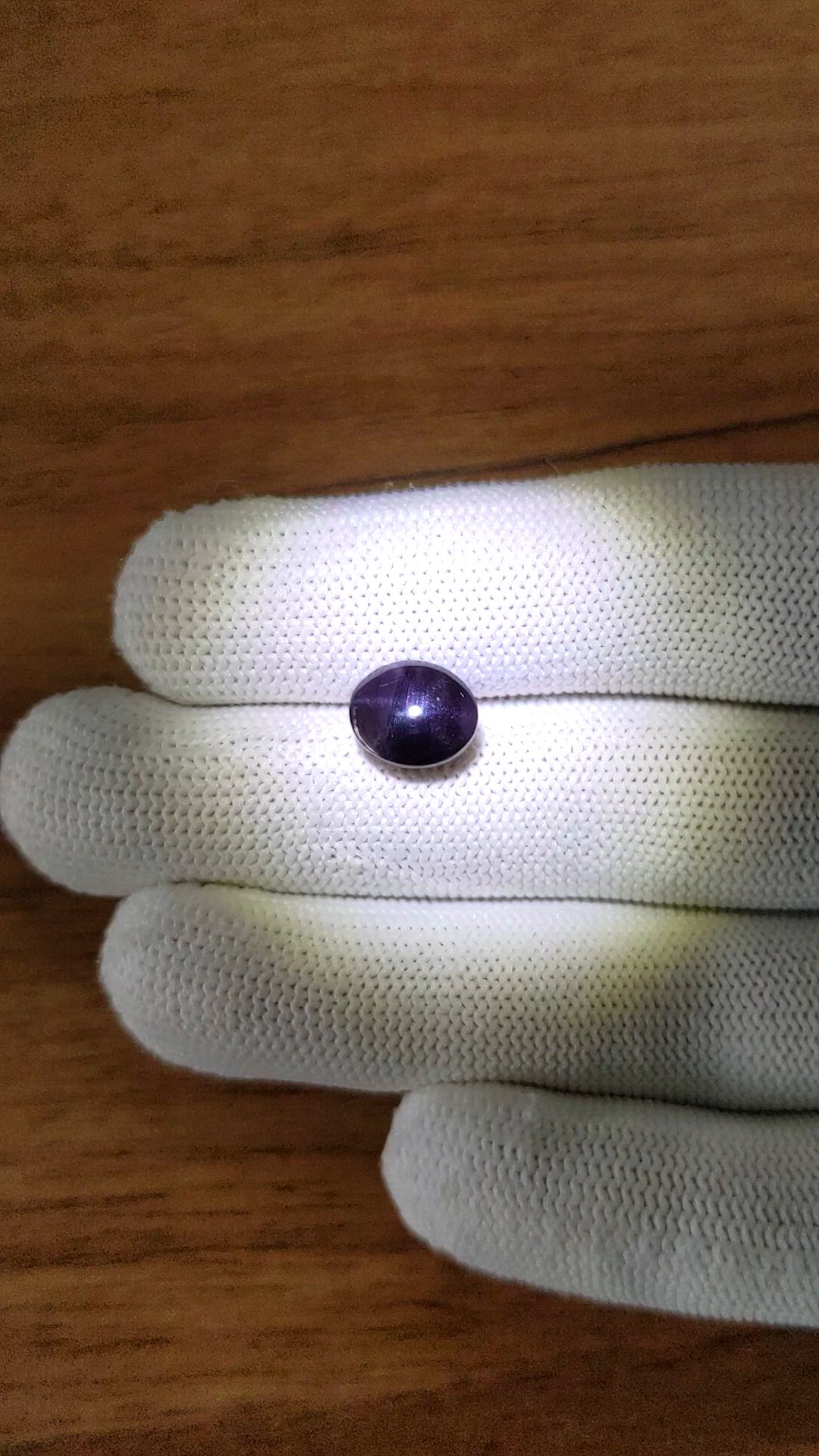 3.76 Ct. Purple Star Spinel from Ceylon (Sri Lanka) Size Video