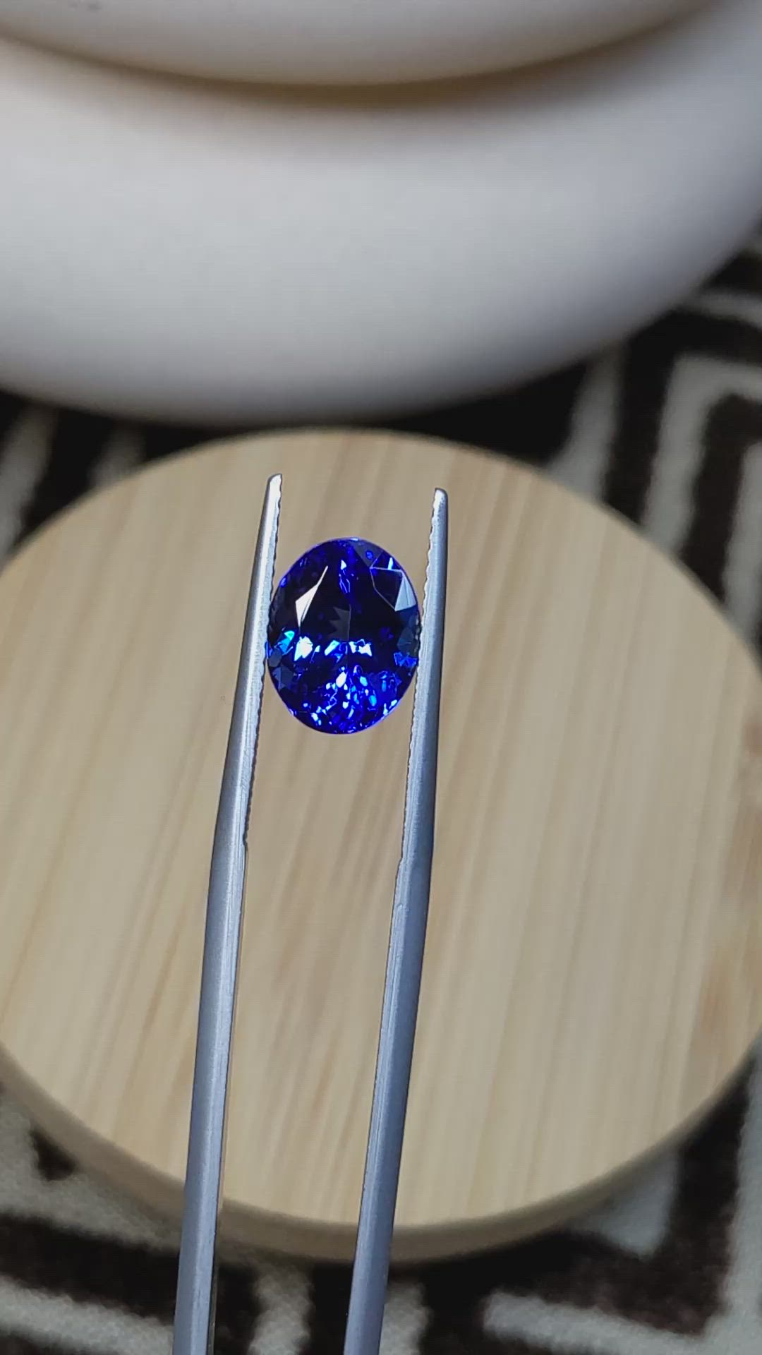 3.85 Ct. Blue Tanzanite from Tanzania Size Video