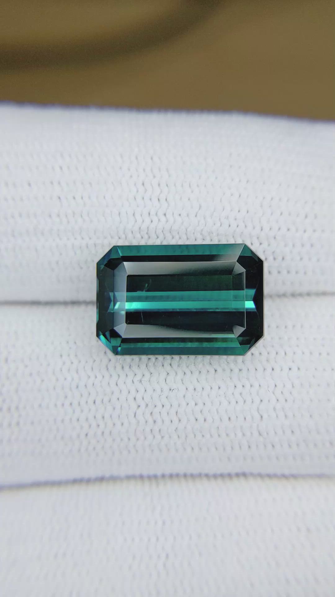 7.66 Ct. Greenish Blue Tourmaline Size Video