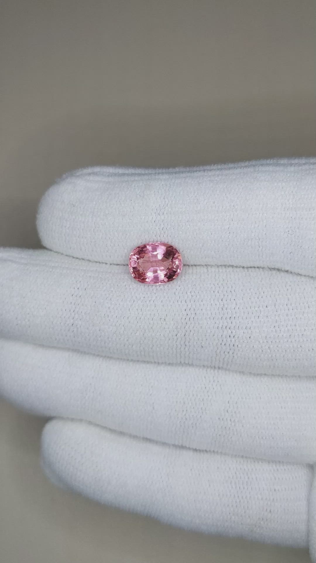 2.30 Ct. Pink Tourmaline from Brazil Size Video