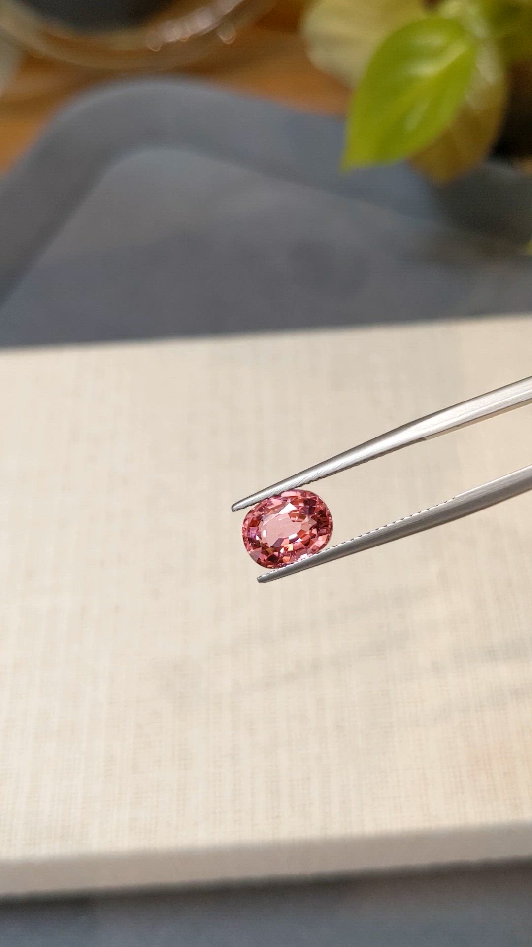 2.30 Ct. Pink Tourmaline from Brazil Size Video
