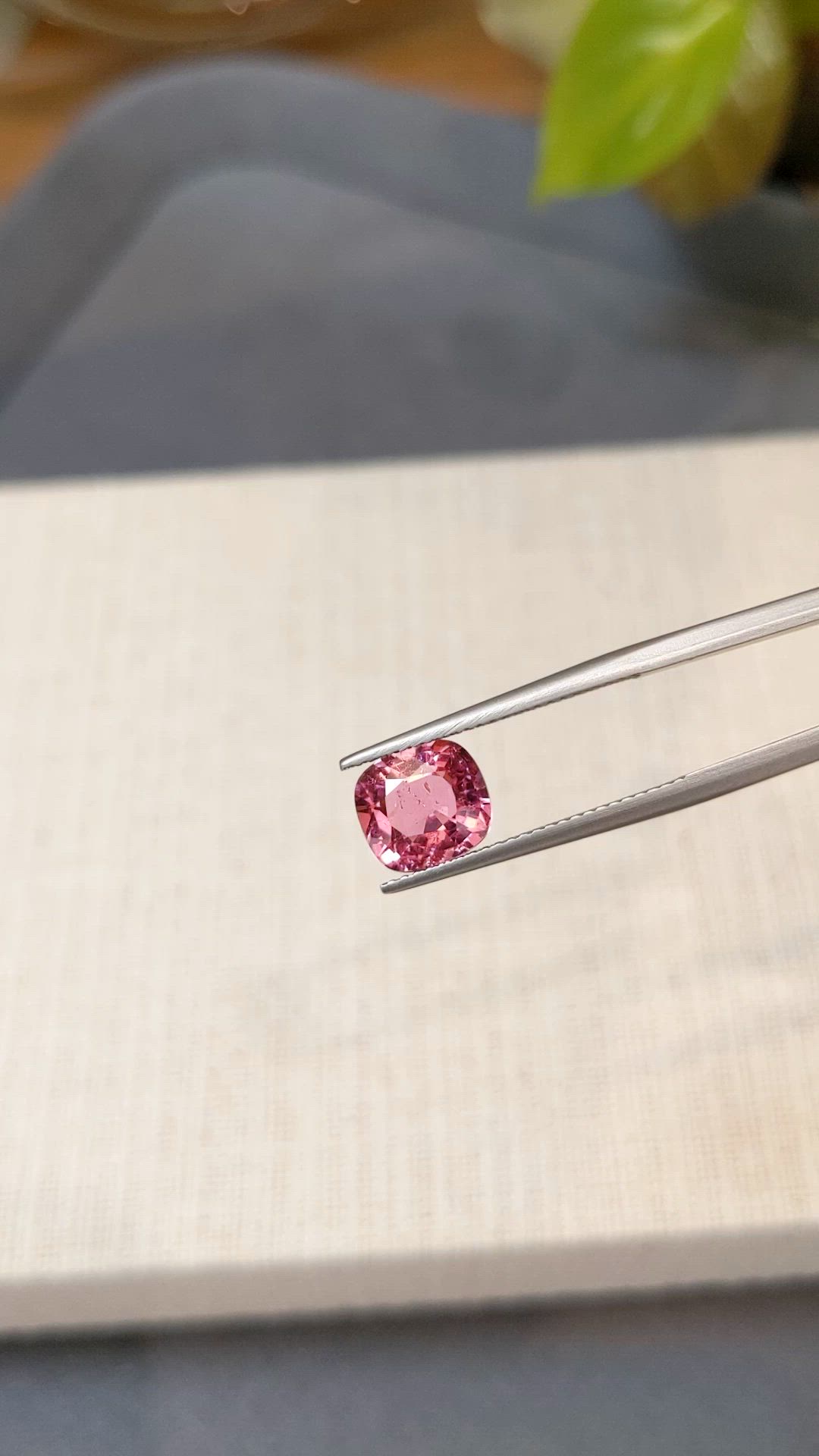 2.25 Ct. Pink Tourmaline from Brazil Size Video