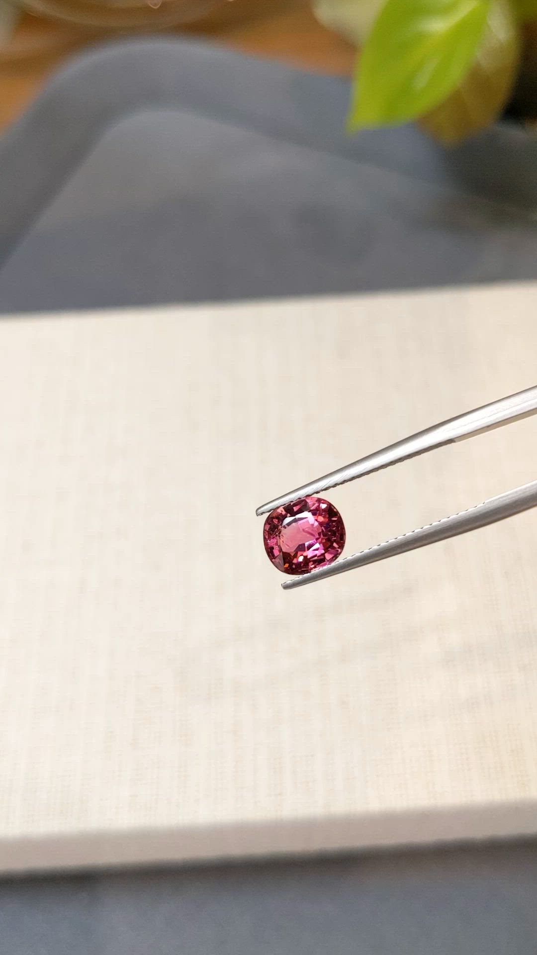1.90 Ct. Pink Tourmaline from Brazil Size Video