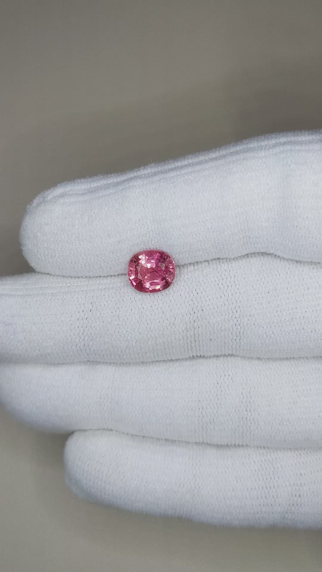 1.90 Ct. Pink Tourmaline from Brazil Size Video
