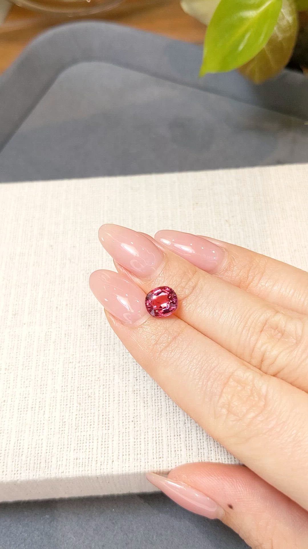 1.90 Ct. Pink Tourmaline from Brazil Size Video