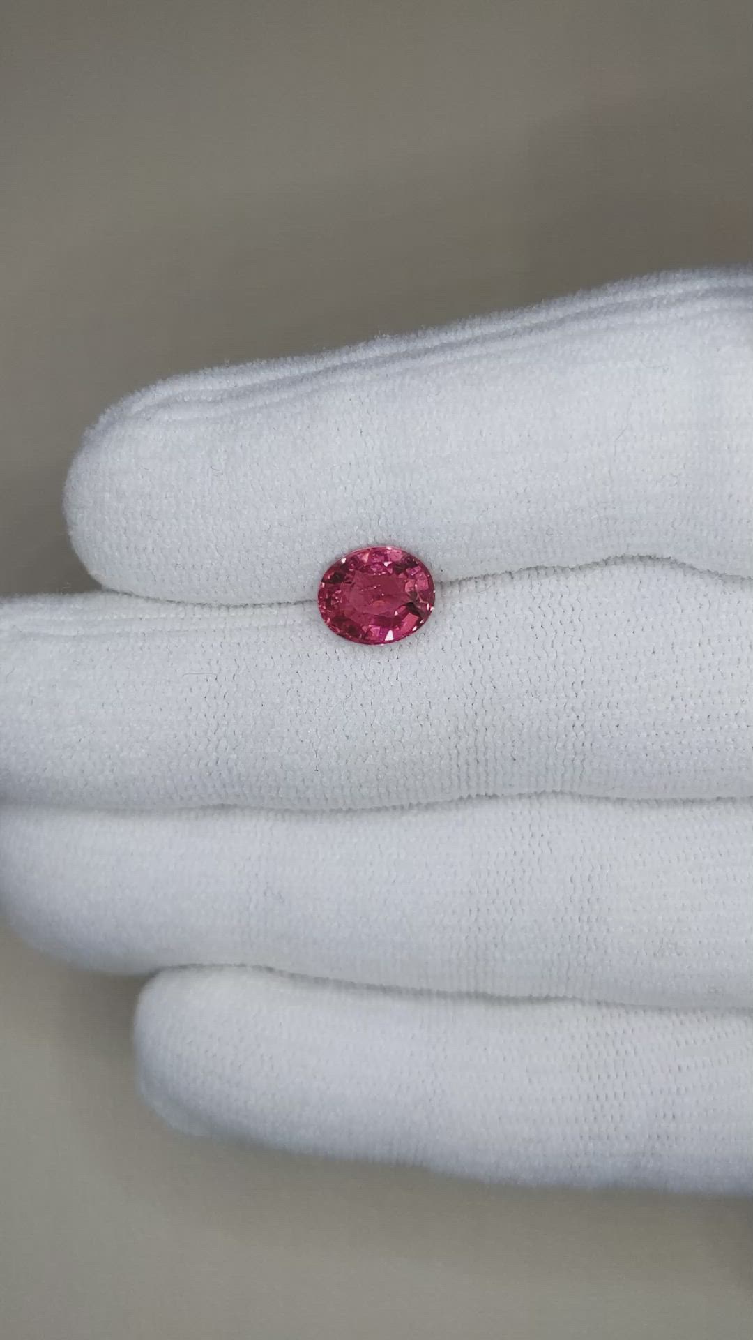 2.00 Ct. Pink Tourmaline from Brazil Size Video