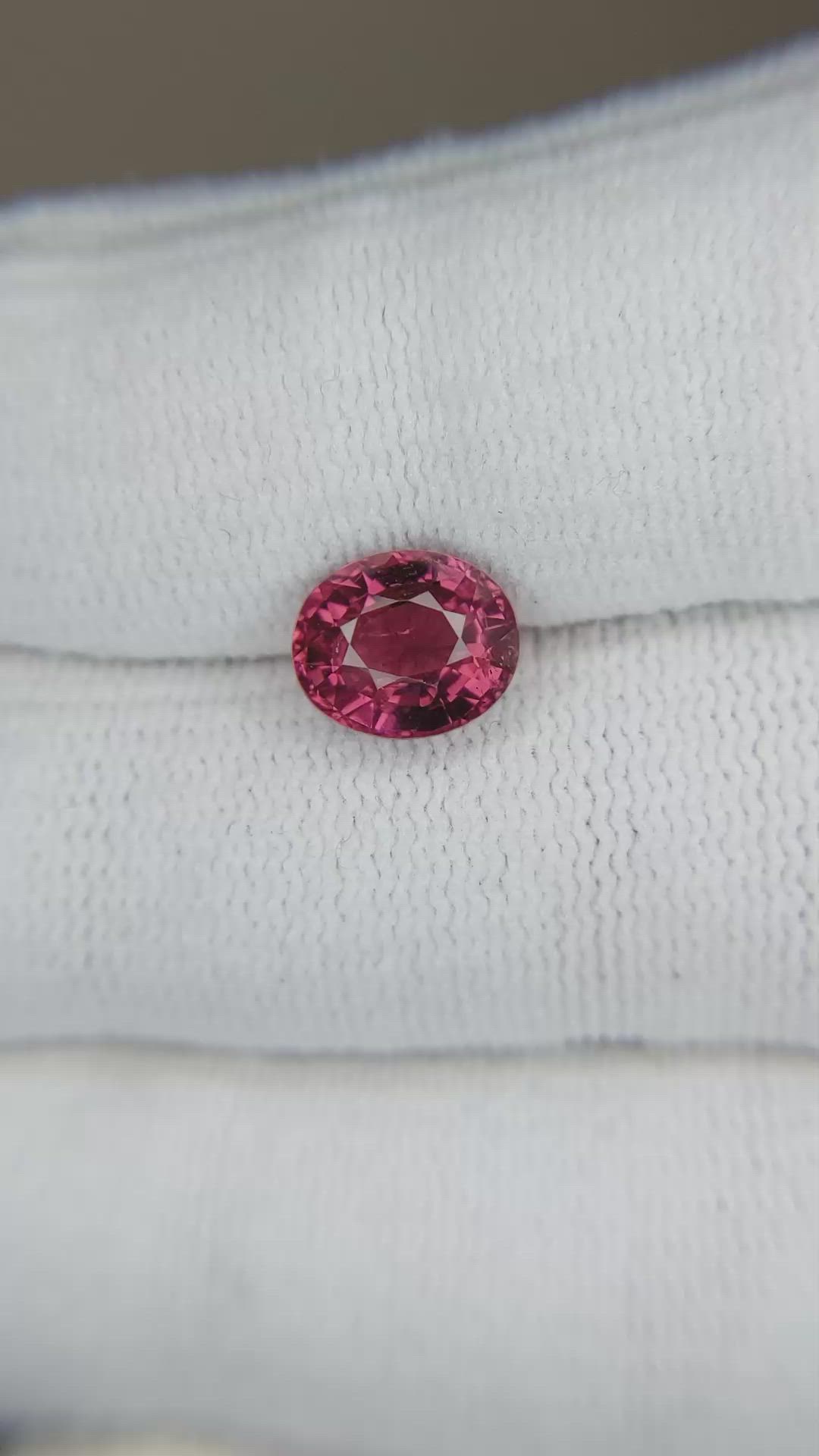 2.00 Ct. Pink Tourmaline from Brazil Size Video
