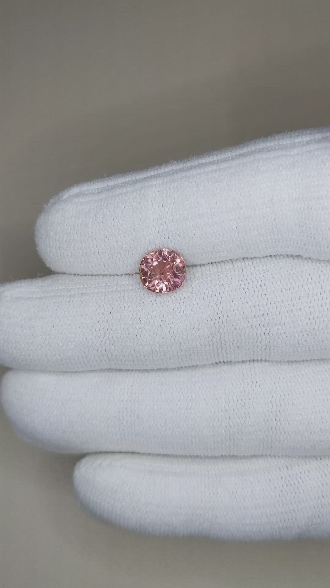 1.90 Ct. Pink Tourmaline from Brazil Size Video