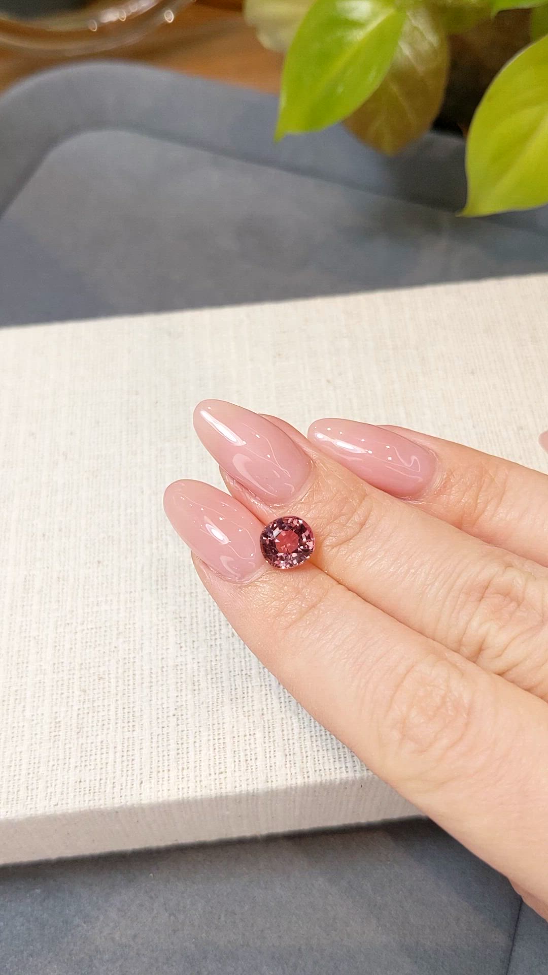 1.90 Ct. Pink Tourmaline from Brazil Size Video