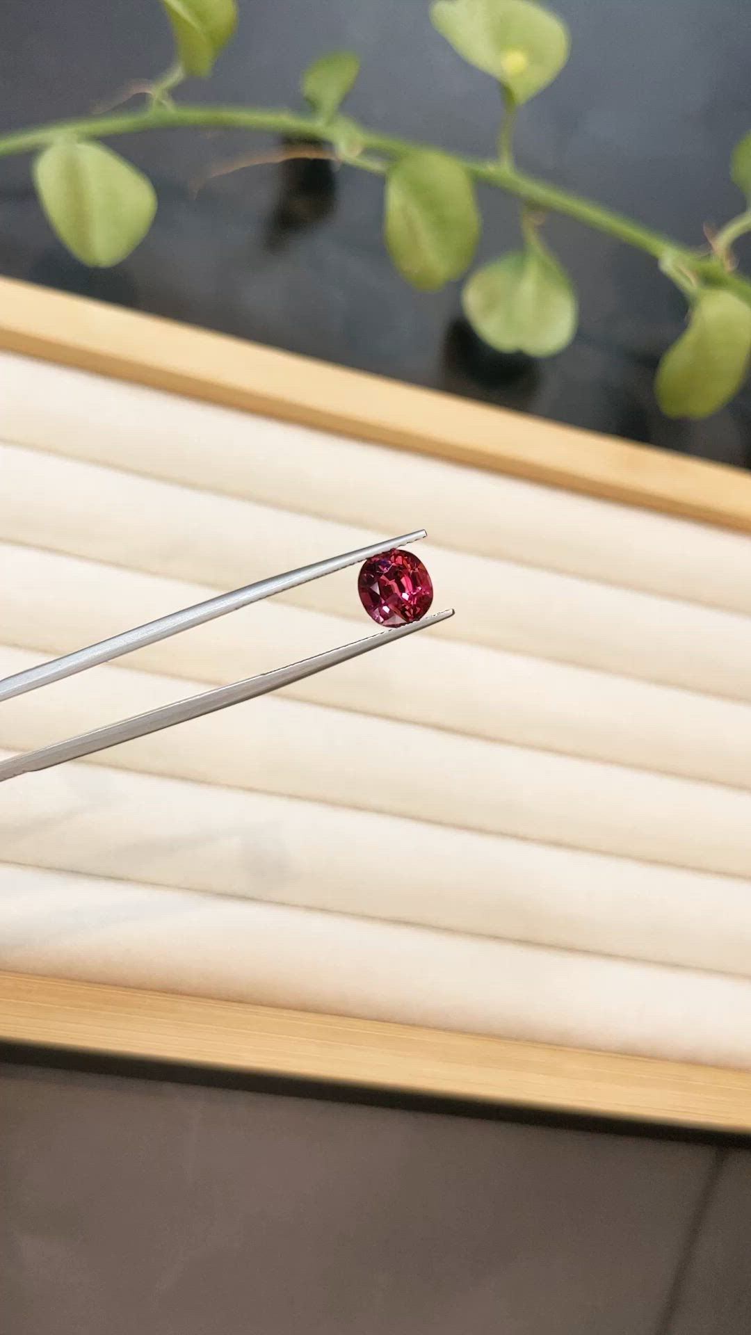 1.93 Ct. Pinkish Purple Tourmaline from Brazil Size Video