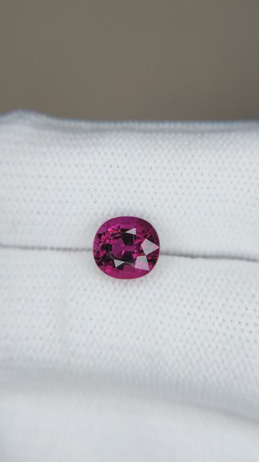 1.93 Ct. Pinkish Purple Tourmaline from Brazil Size Video