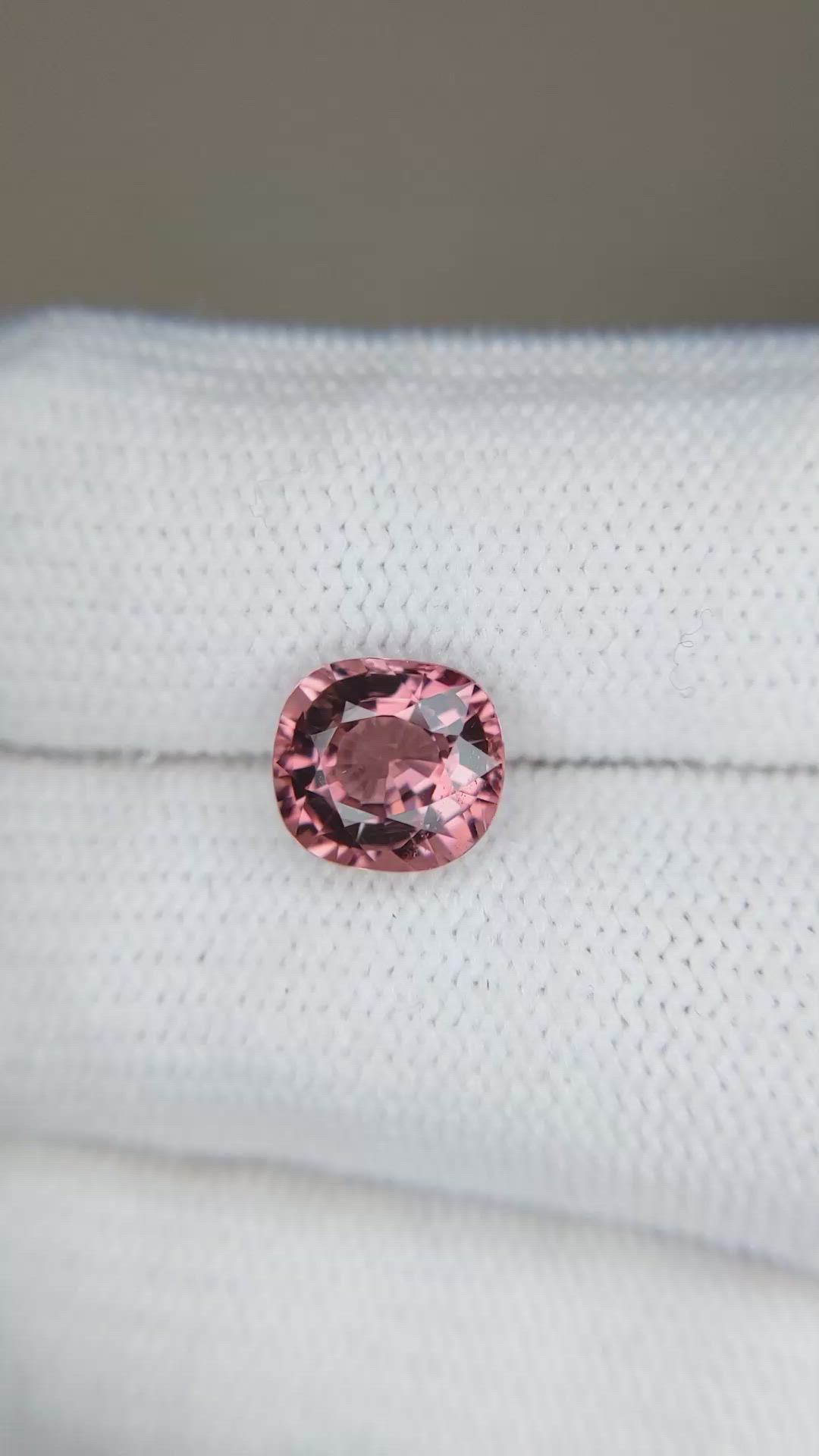 2.27 Ct. Pink Tourmaline from Brazil Size Video