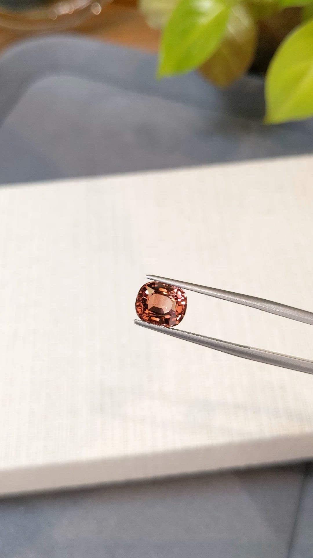 2.71 Ct. Pinkish Brown Tourmaline from Brazil Size Video
