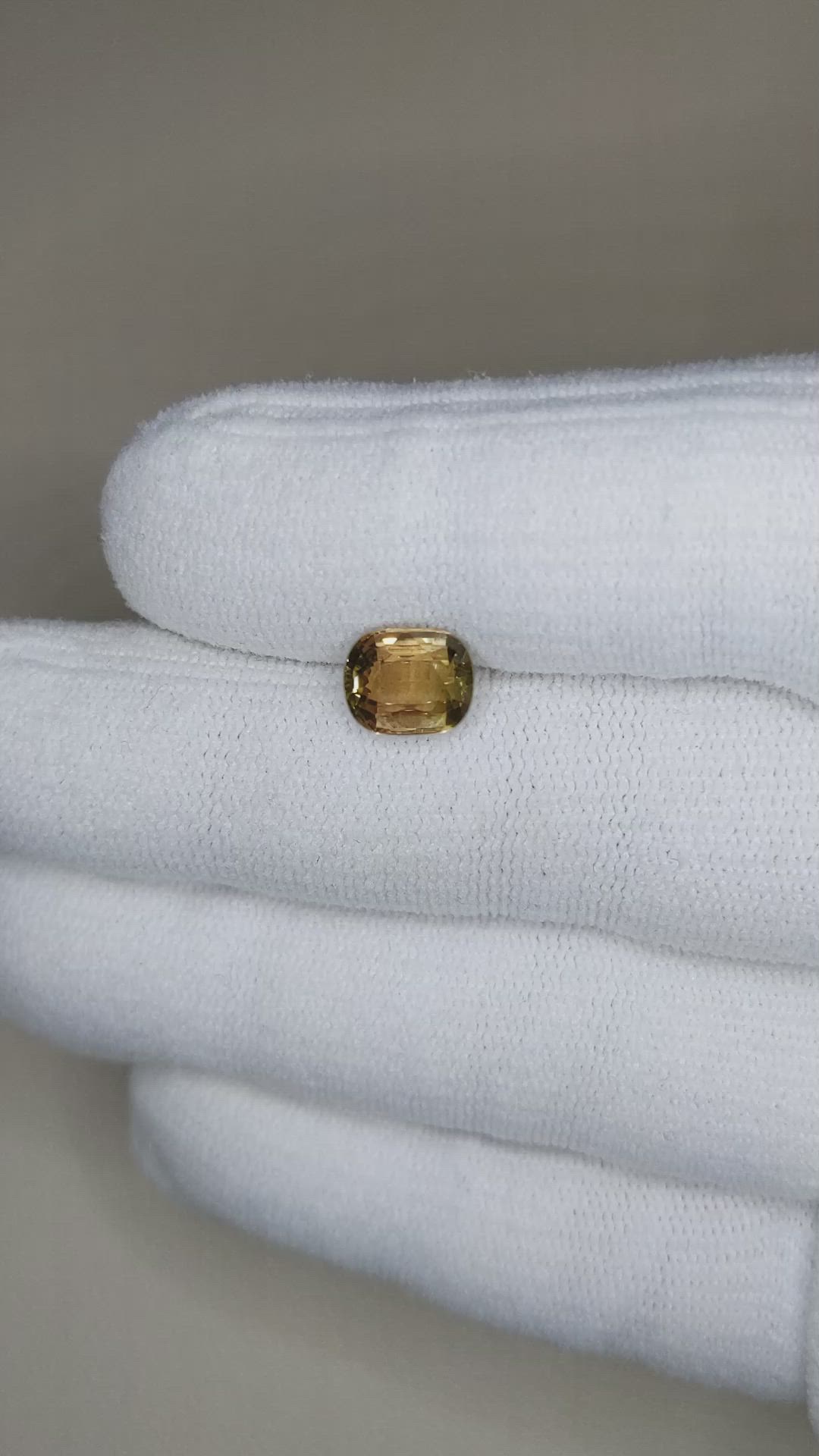 2.05 Ct. Greenish Brown Tourmaline from Brazil Size Video