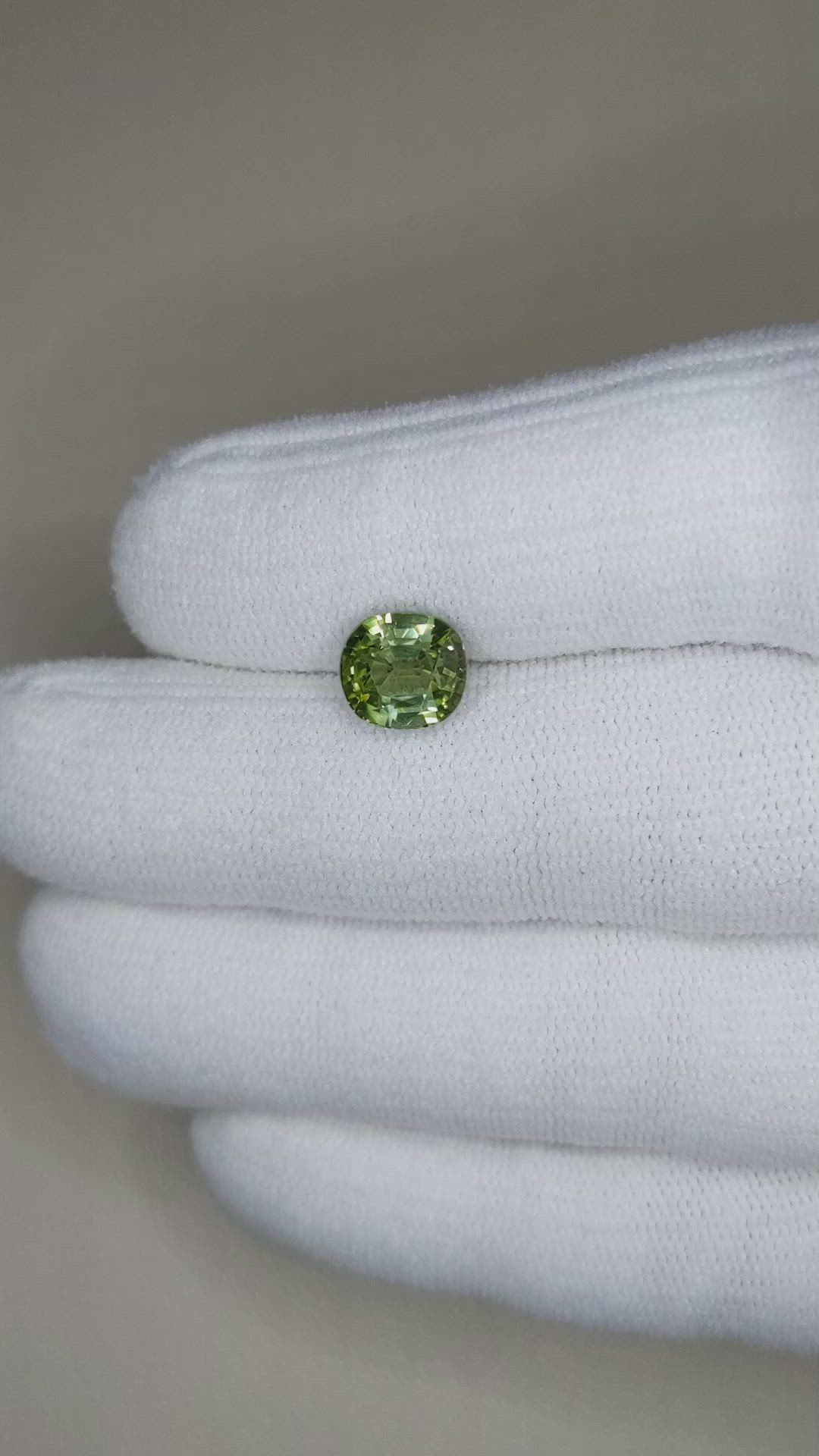 2.80 Ct. Green Tourmaline from Brazil Size Video