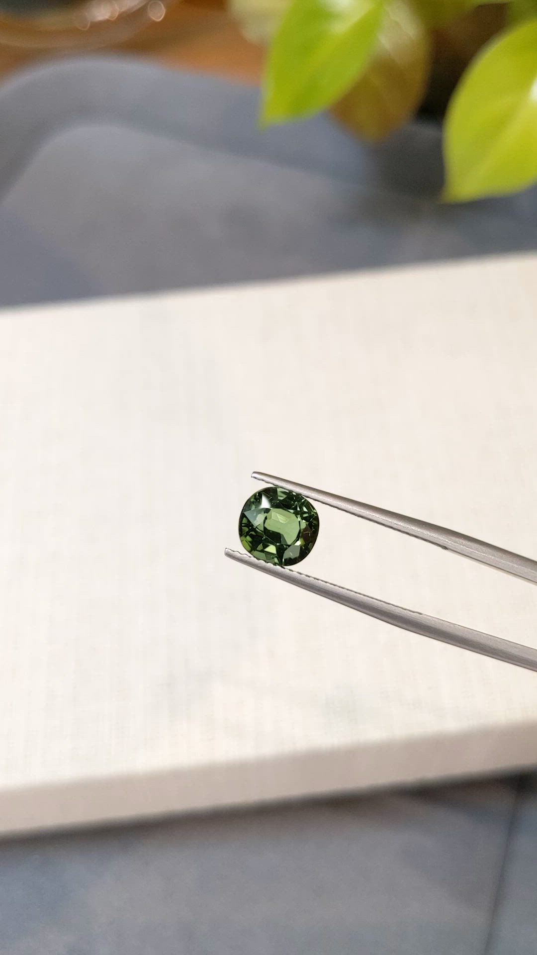 2.80 Ct. Green Tourmaline from Brazil Size Video