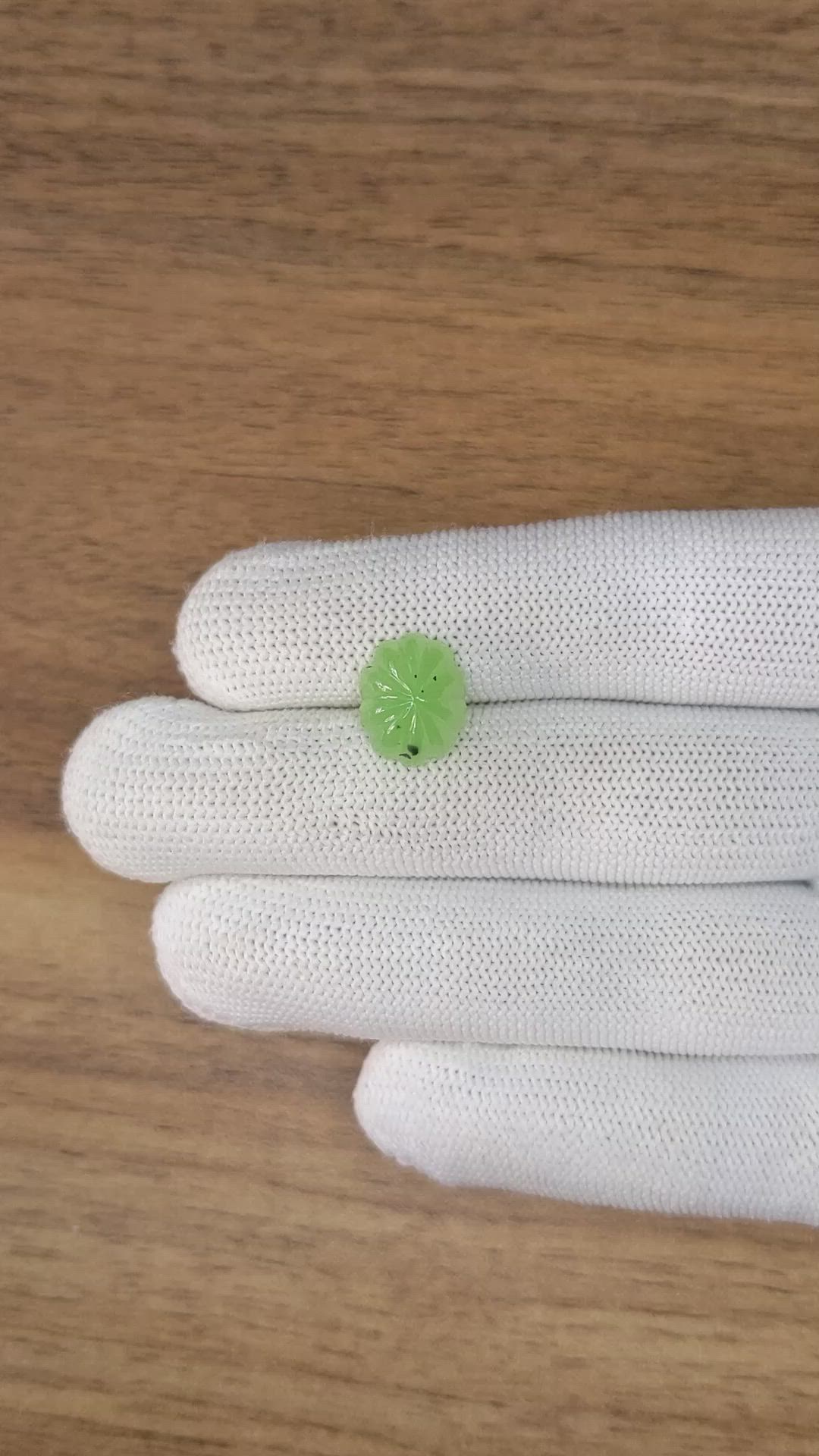 5.08 Ct. Green Cabochon Jade from Burma (Myanmar) Size Video