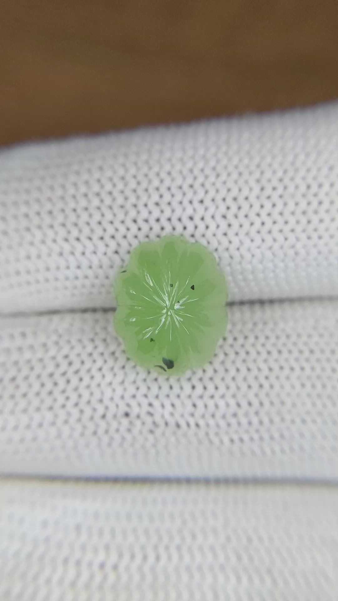 5.08 Ct. Green Cabochon Jade from Burma (Myanmar) Size Video
