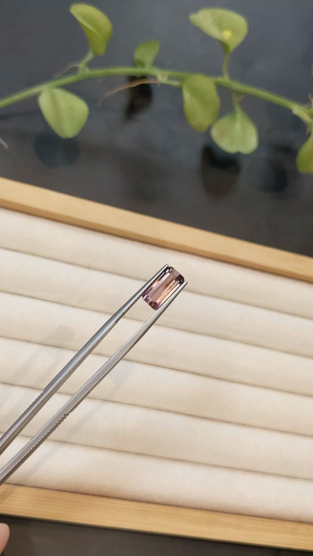4.00 Ct. Pinkish Brown Tourmaline from Brazil Size Video