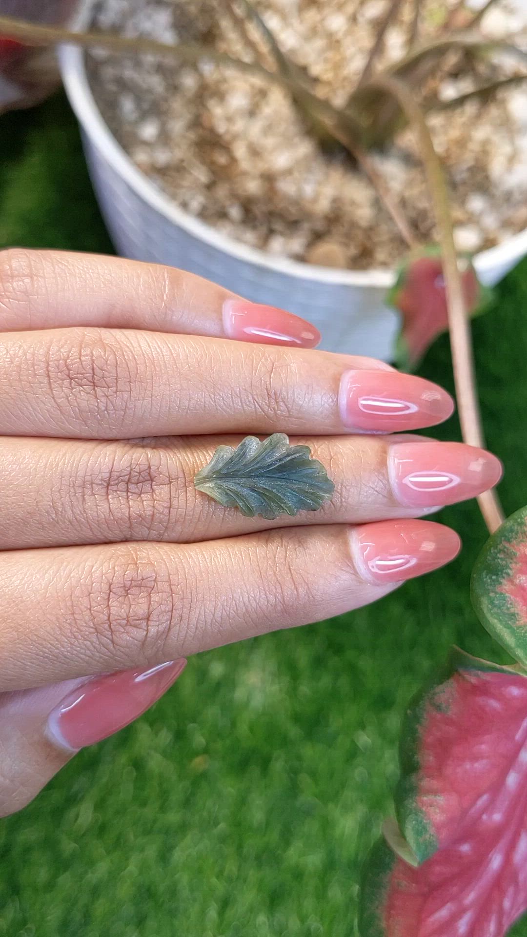 4.68 Ct. Green Jade from Burma (Myanmar) Size Video
