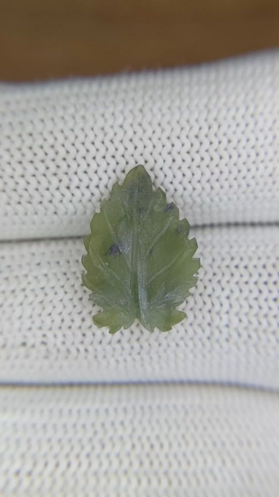 3.45 Ct. Yellowish Green Jade from Burma (Myanmar) Size Video