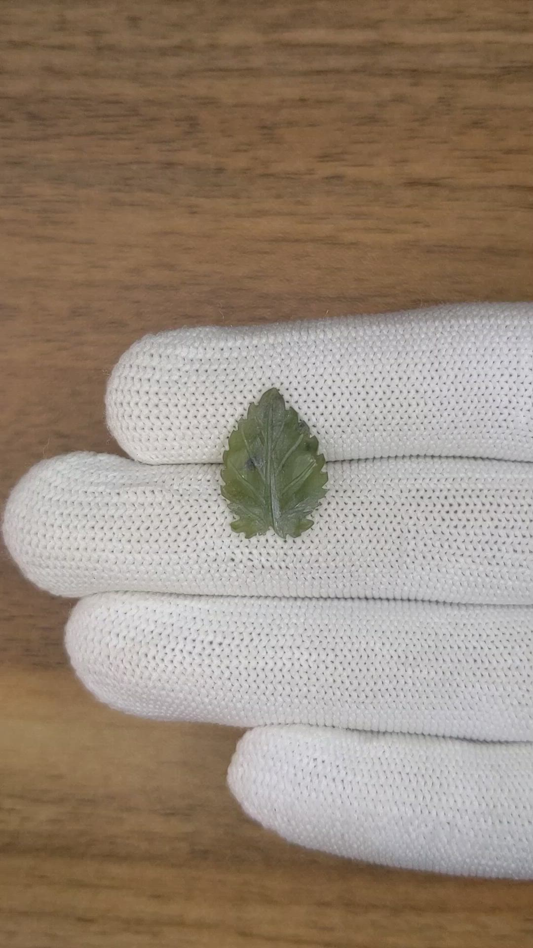 3.45 Ct. Yellowish Green Jade from Burma (Myanmar) Size Video