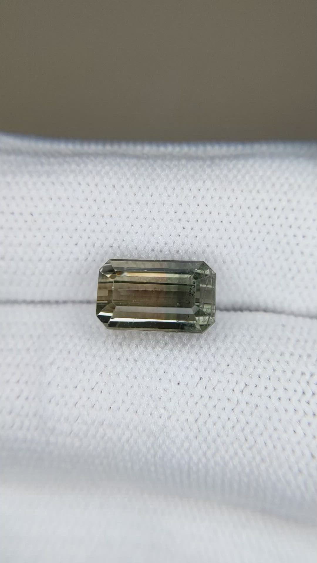 4.36 Ct. Bi Color Tourmaline from Brazil Size Video