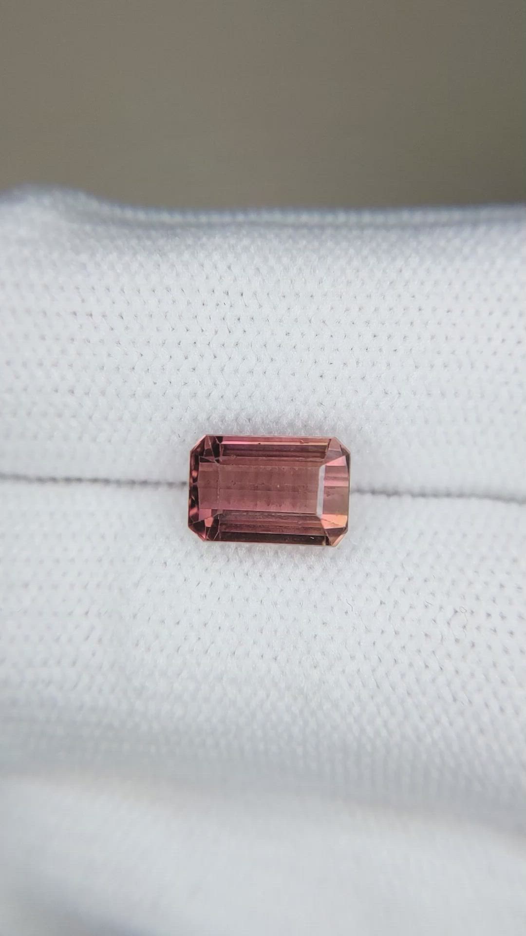 2.75 Ct. Pink Tourmaline from Brazil Size Video