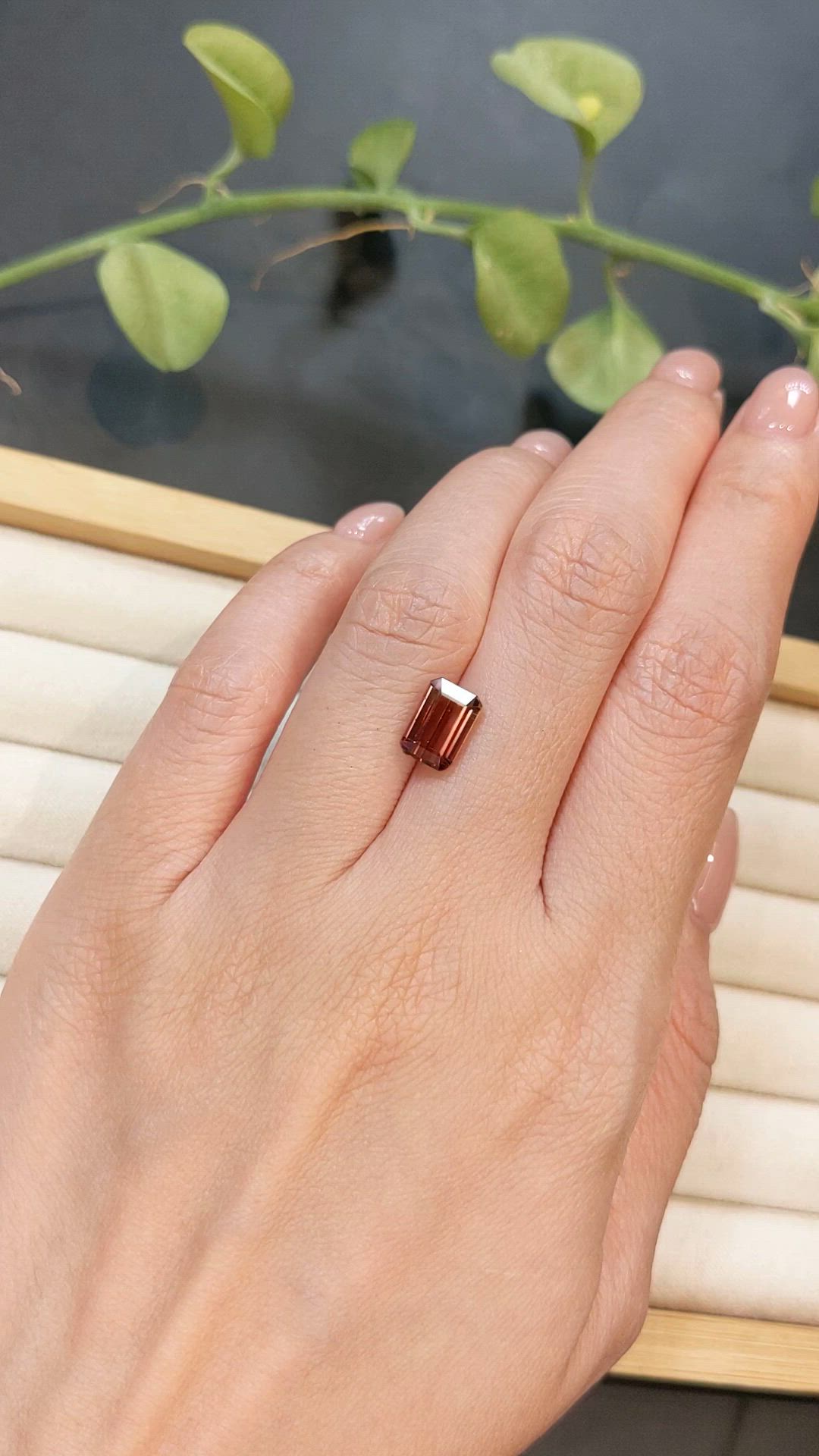2.75 Ct. Pink Tourmaline from Brazil Size Video