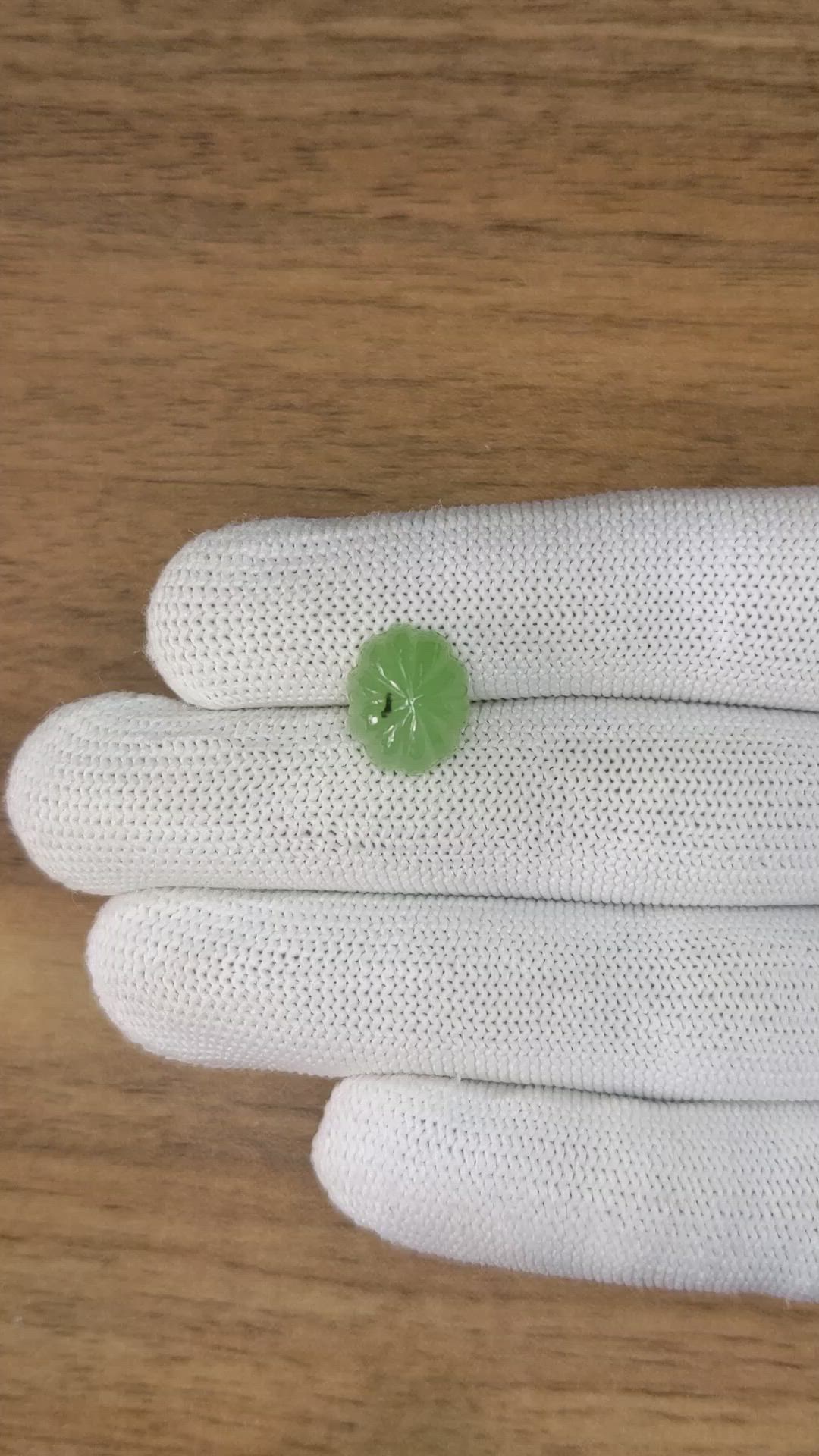 5.24 Ct. Green Cabochon Jade from Burma (Myanmar) Size Video