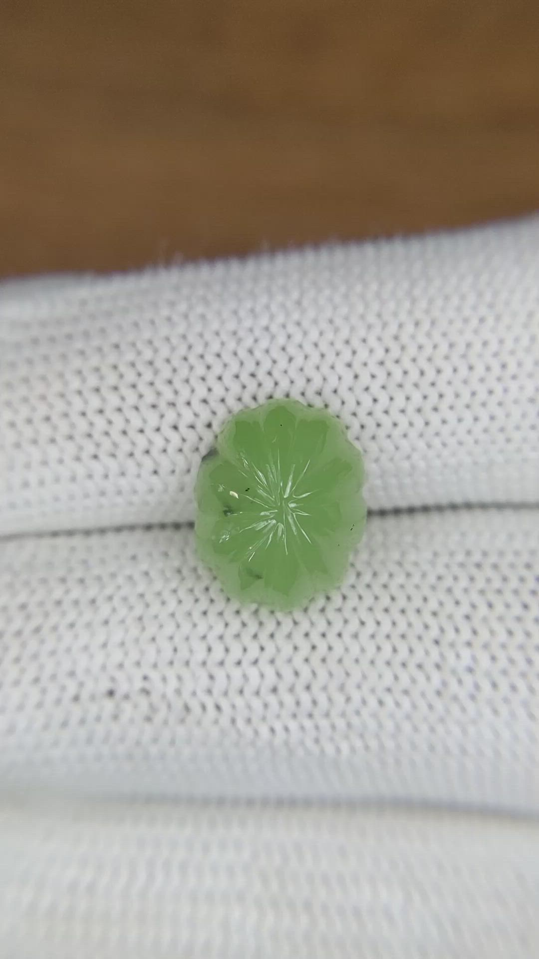 5.30 Ct. Green Cabochon Jade from Burma (Myanmar) Size Video