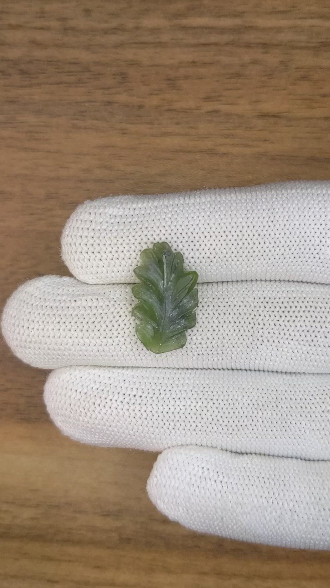 4.94 Ct. Green Jade from Burma (Myanmar) Size Video