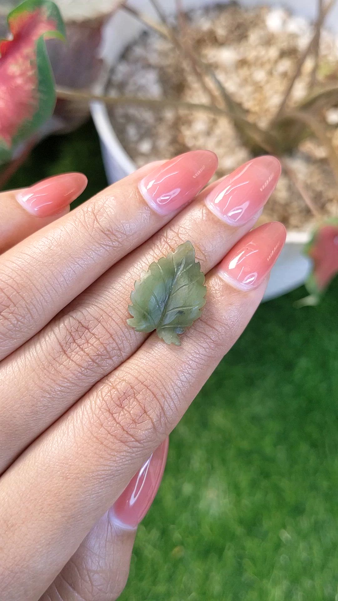 6.19 Ct. Green Jade from Burma (Myanmar) Size Video