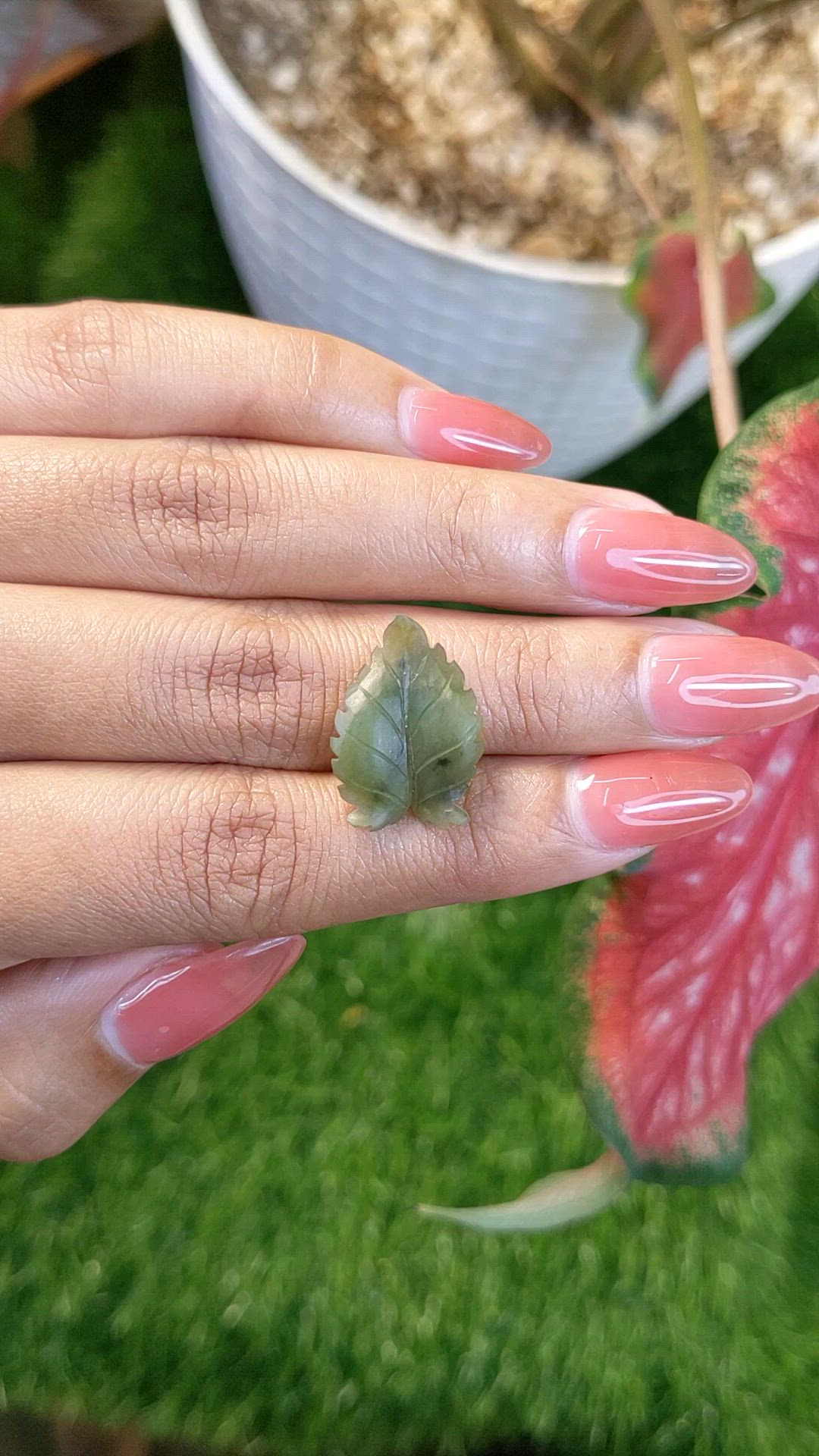 6.19 Ct. Green Jade from Burma (Myanmar) Size Video