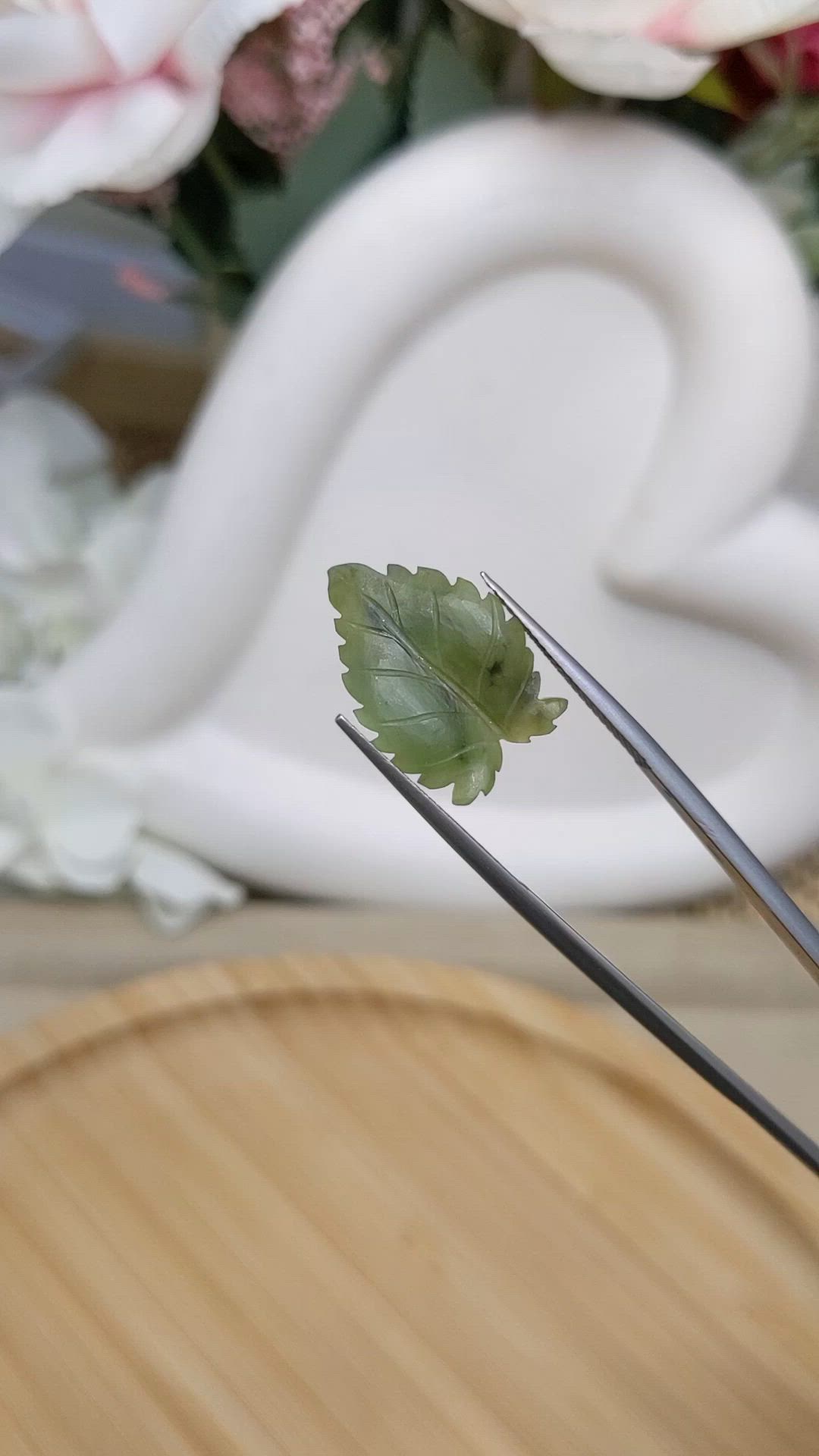 6.19 Ct. Green Jade from Burma (Myanmar) Size Video
