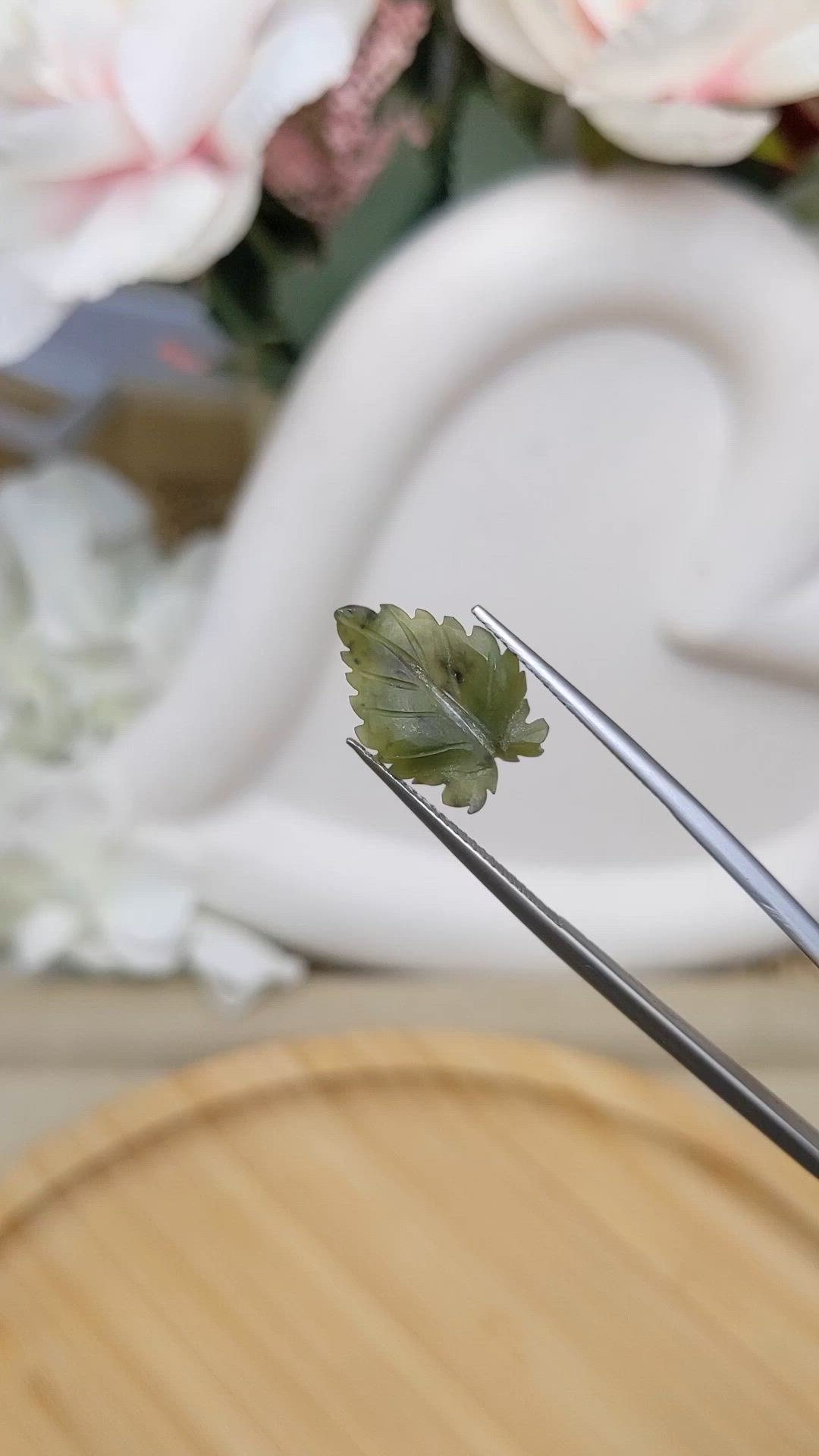 3.17 Ct. Green Jade from Burma (Myanmar) Size Video