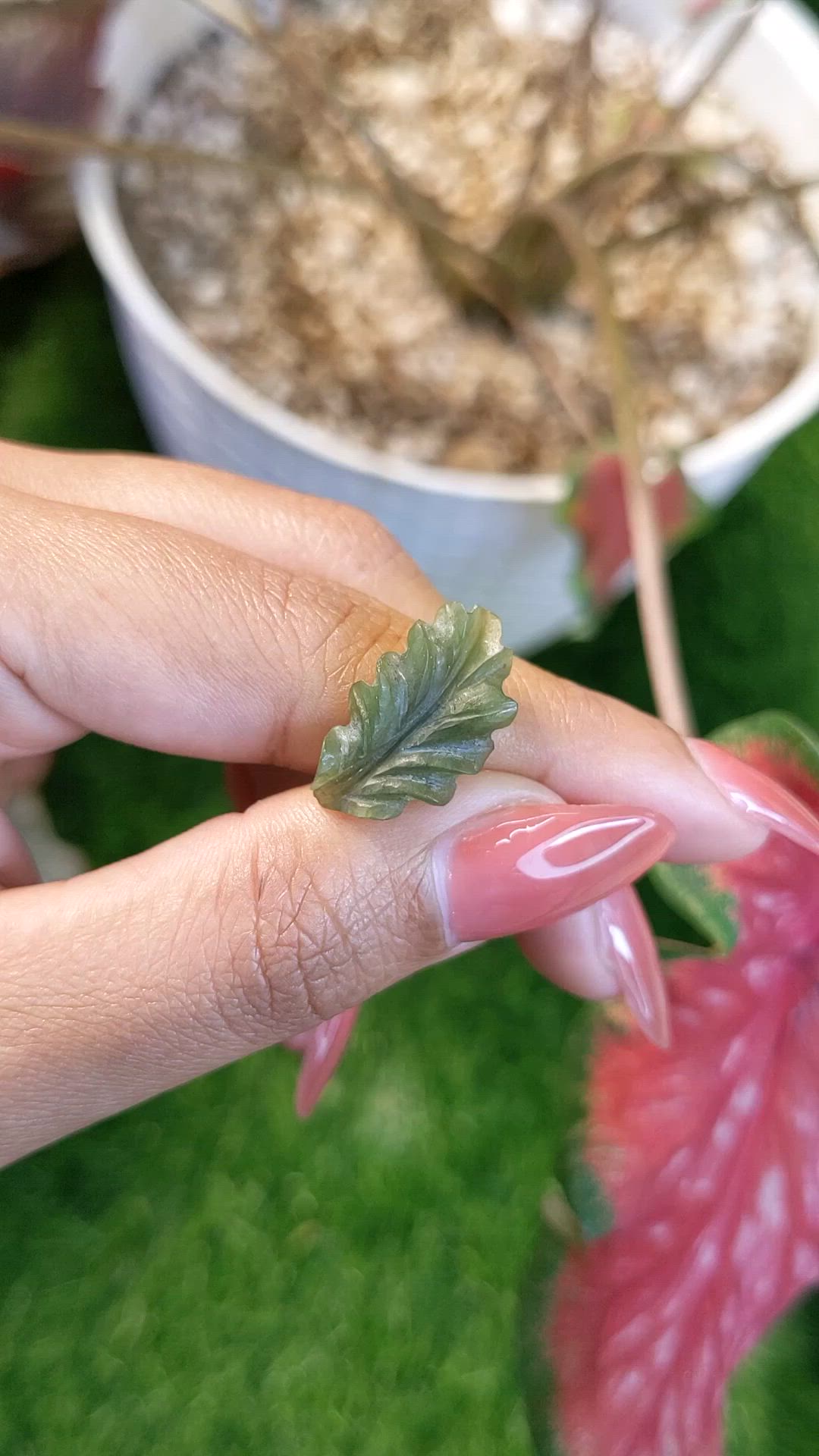 5.87 Ct. Green Jade from Burma (Myanmar) Size Video