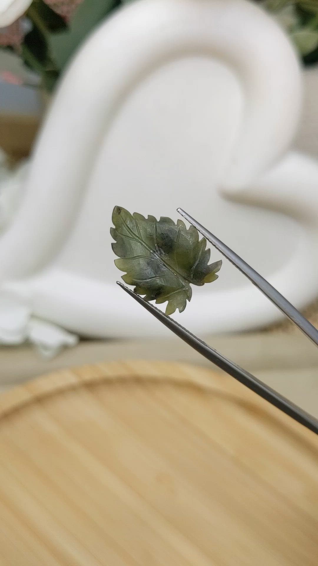 6.82 Ct. Green Jade from Burma (Myanmar) Size Video