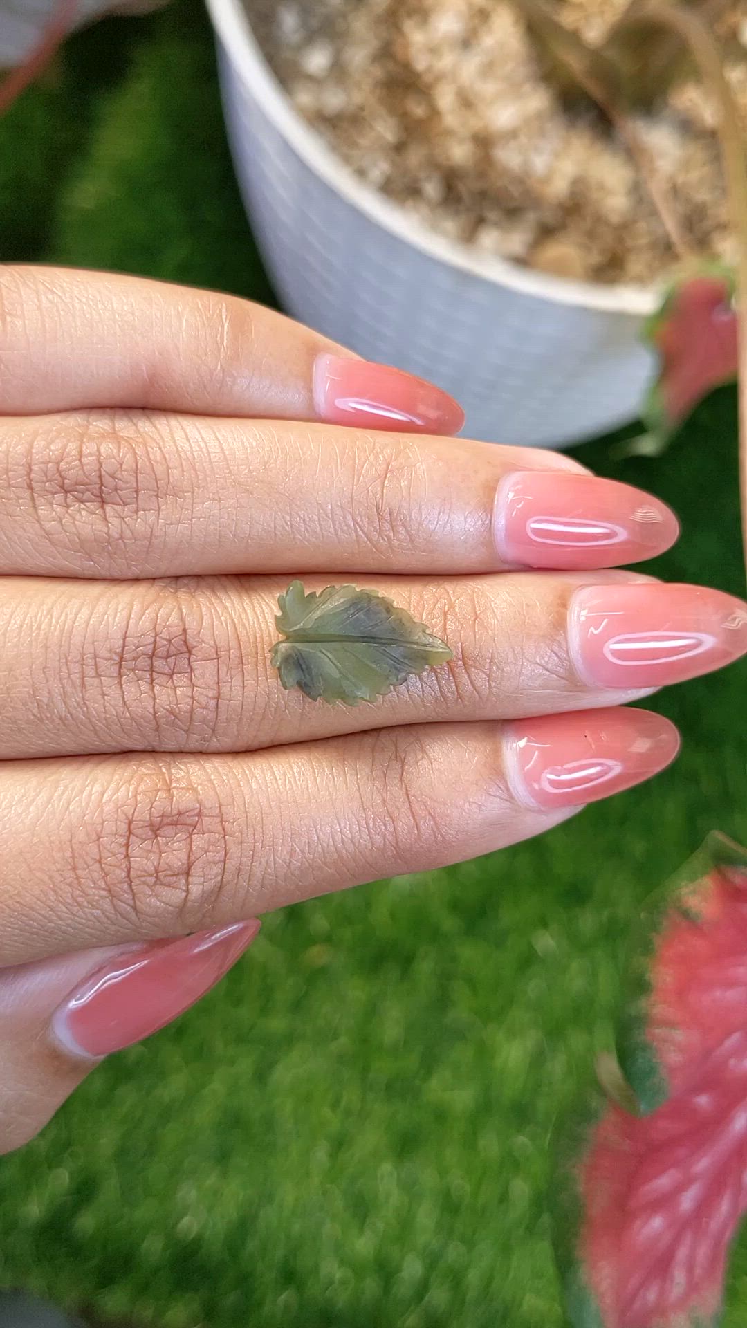 3.02 Ct. Green Jade from Burma (Myanmar) Size Video