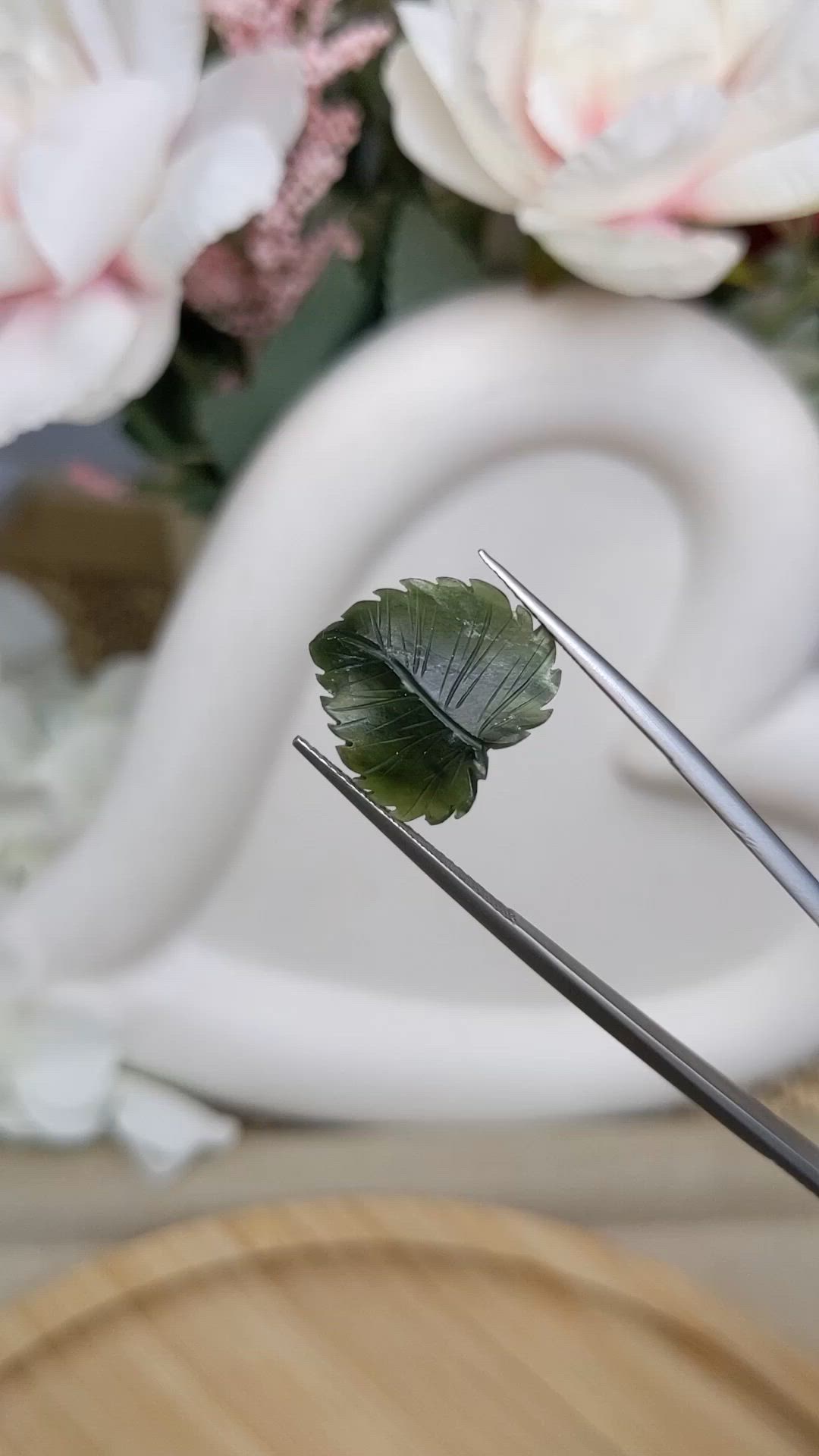 3.92 Ct. Green Jade from Burma (Myanmar) Size Video