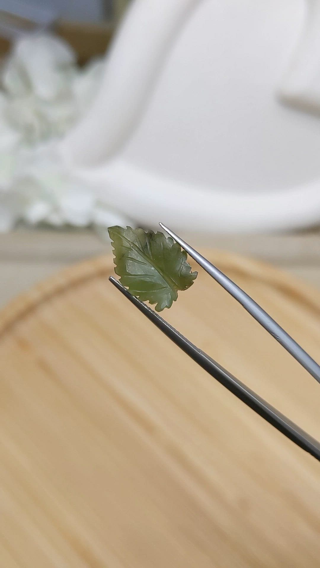 3.61 Ct. Green Jade from Burma (Myanmar) Size Video