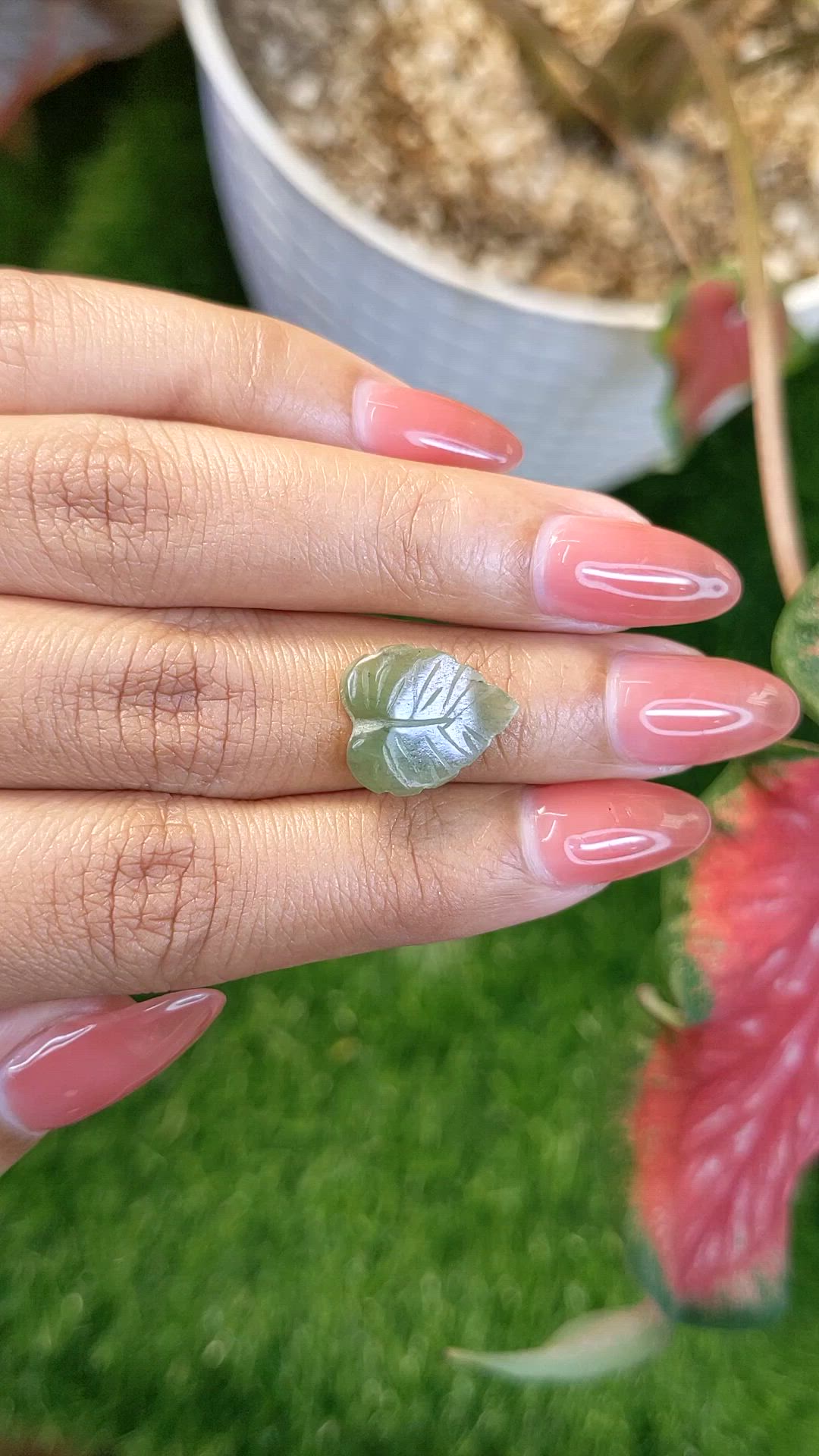 3.62 Ct. Green Jade from Burma (Myanmar) Size Video