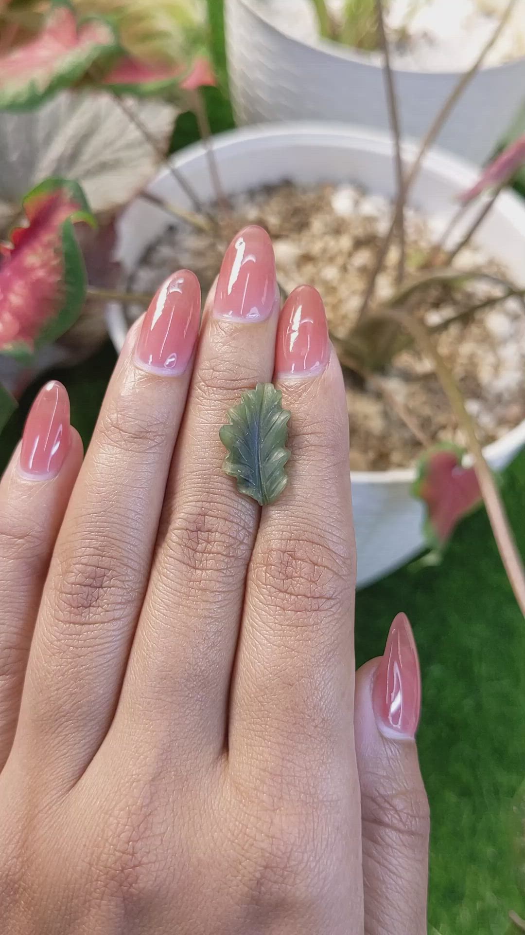 4.48 Ct. Green Jade from Burma (Myanmar) Size Video