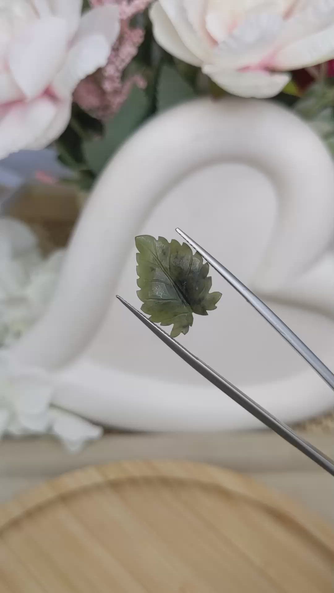 6.38 Ct. Green Jade from Burma (Myanmar) Size Video