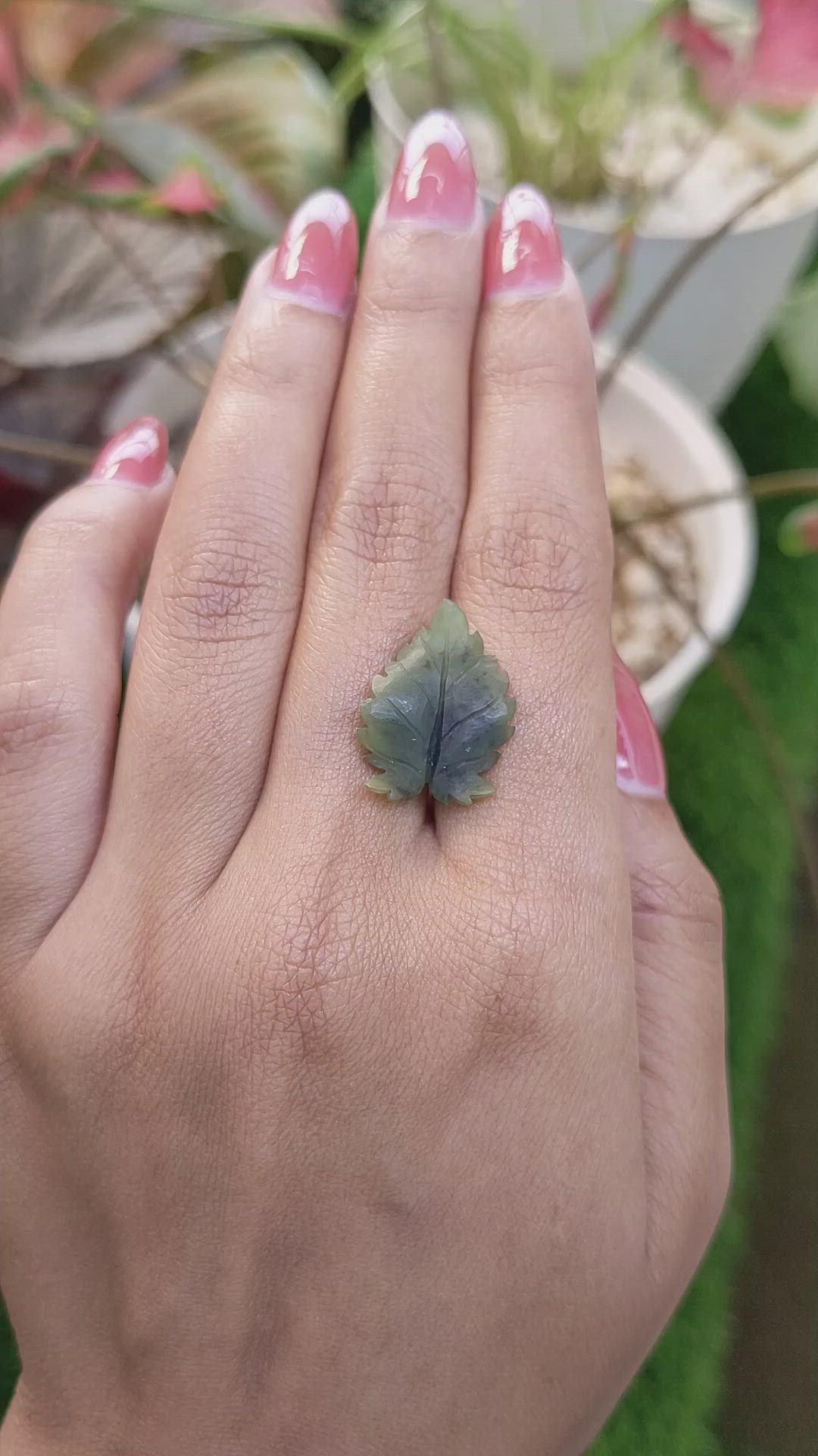 6.38 Ct. Green Jade from Burma (Myanmar) Size Video