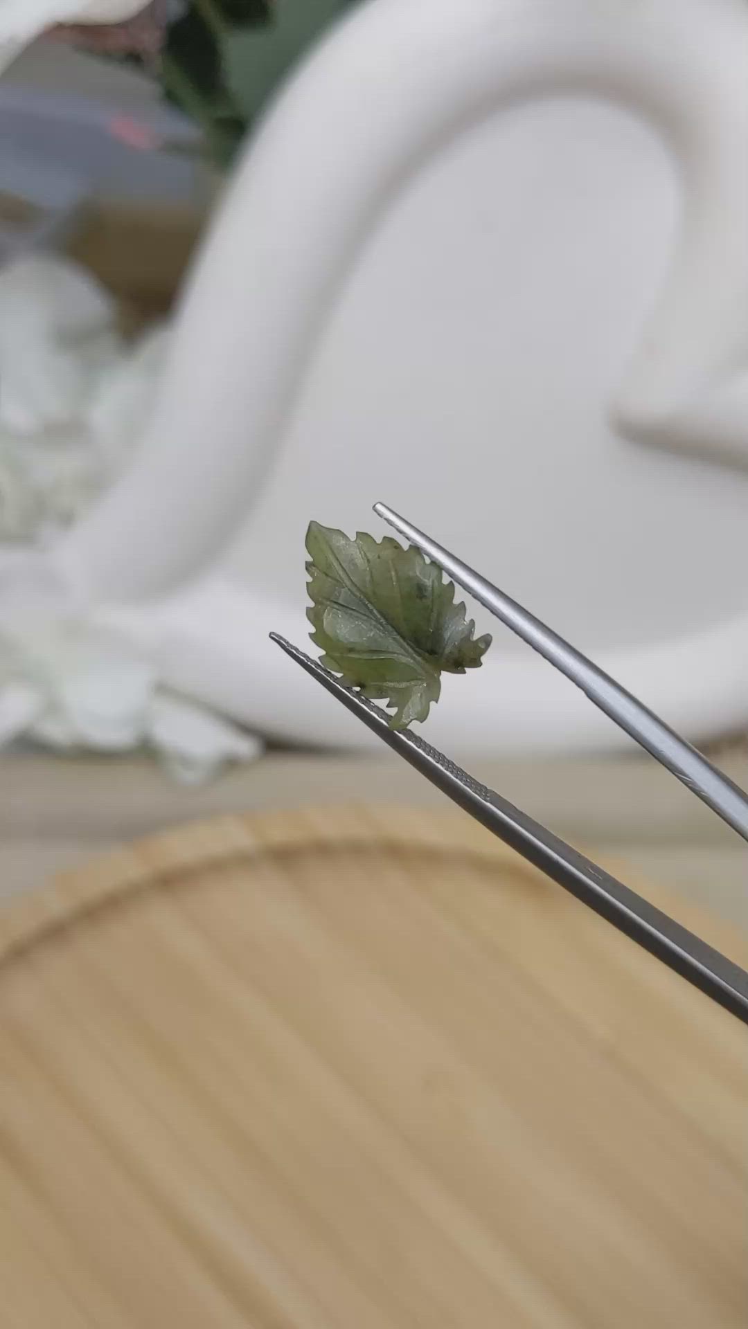 2.87 Ct. Green Jade from Burma (Myanmar) Size Video