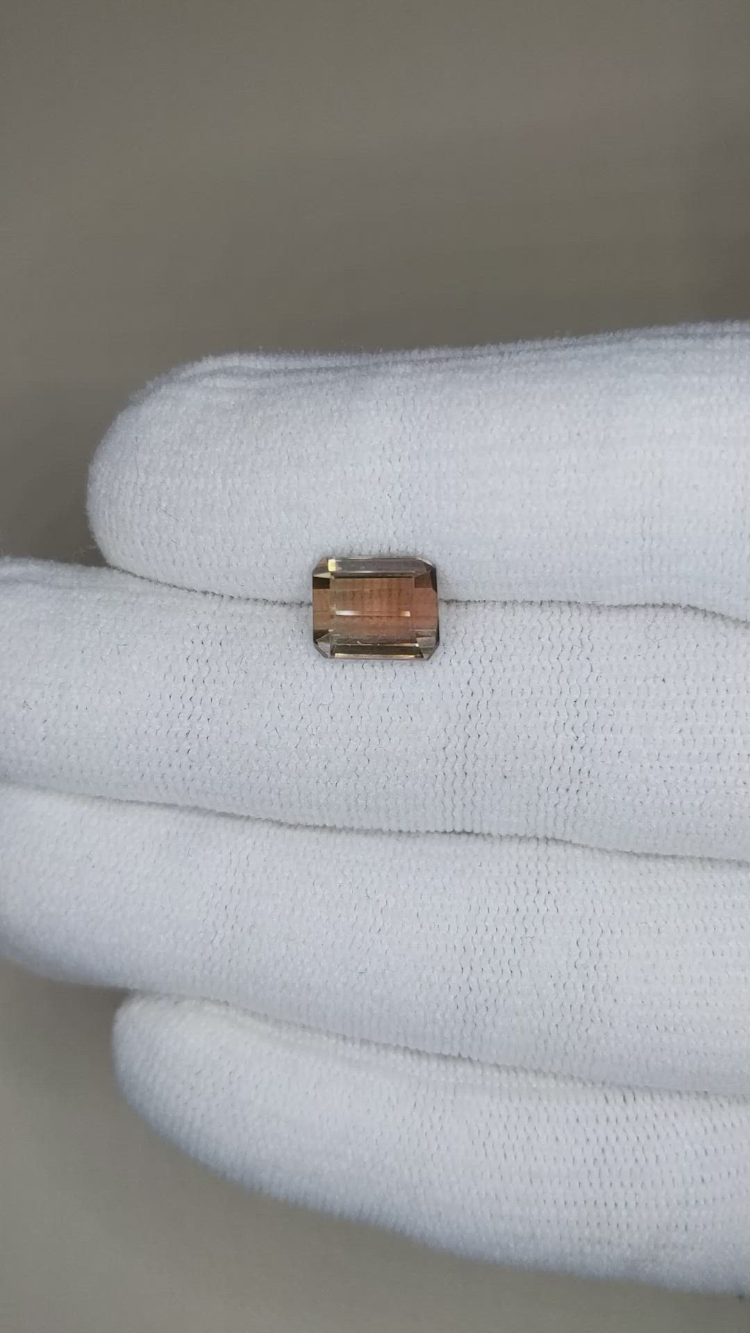 2.66 Ct. Multi Color Tourmaline from Brazil Size Video