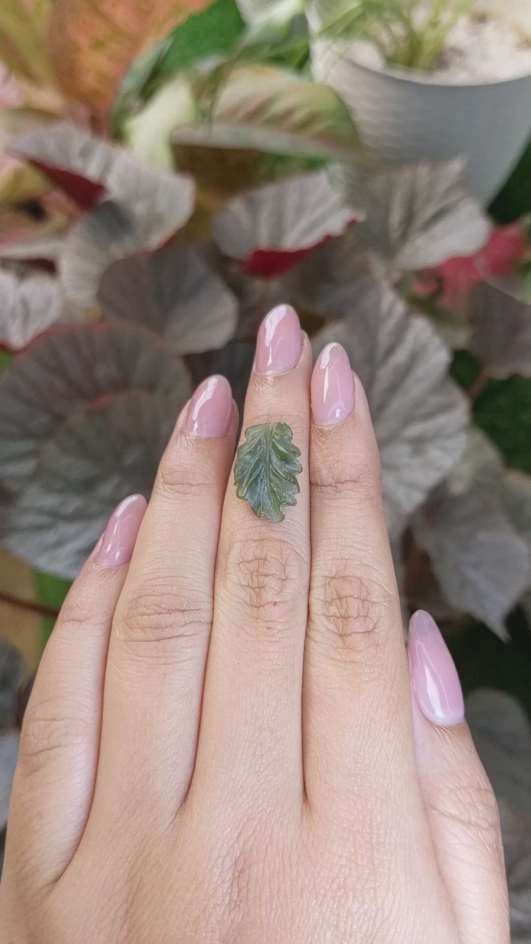 5.12 Ct. Green Jade from Burma (Myanmar) Size Video